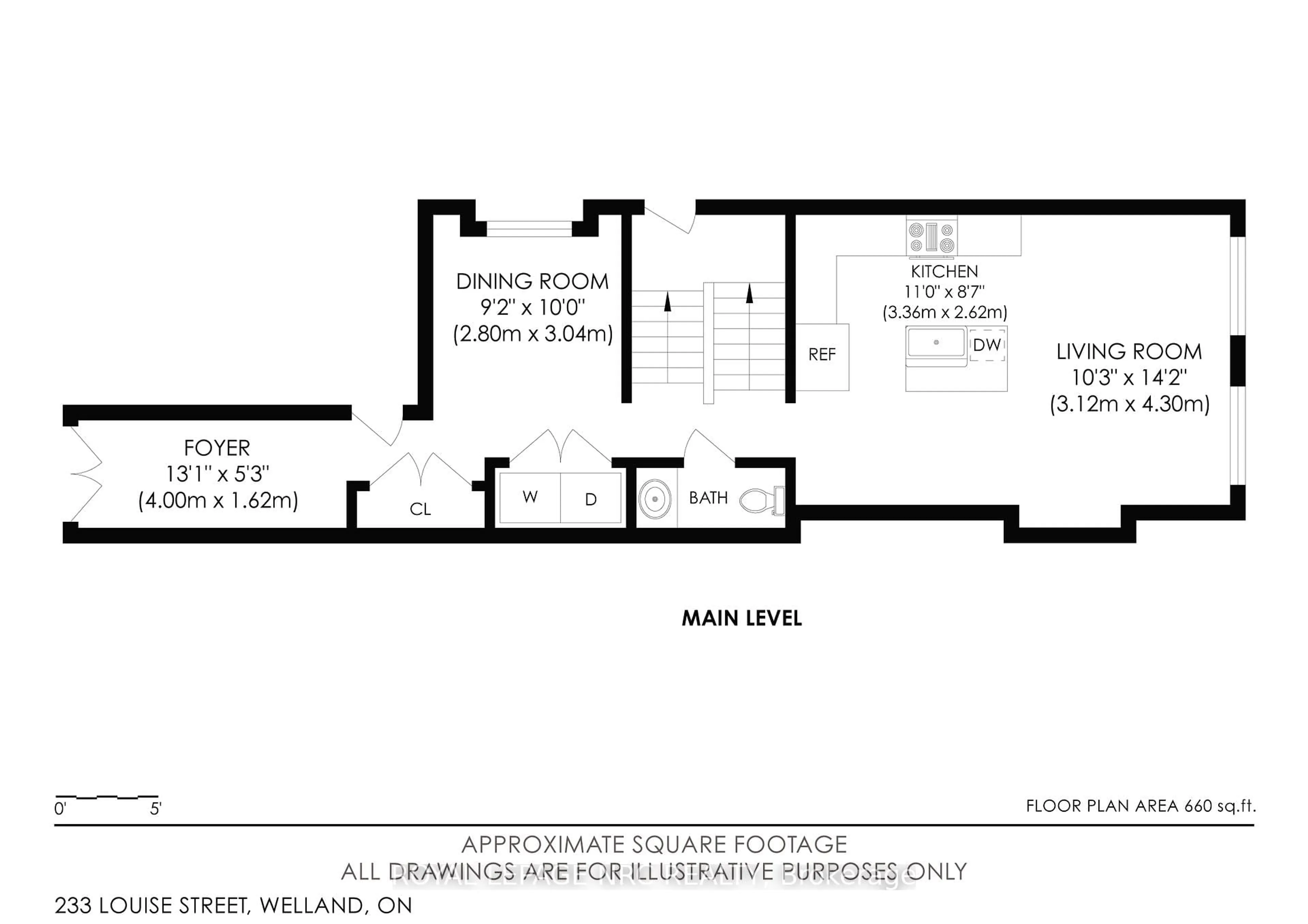 Floor plan for 233 Louise St, Welland Ontario L3B 1S9