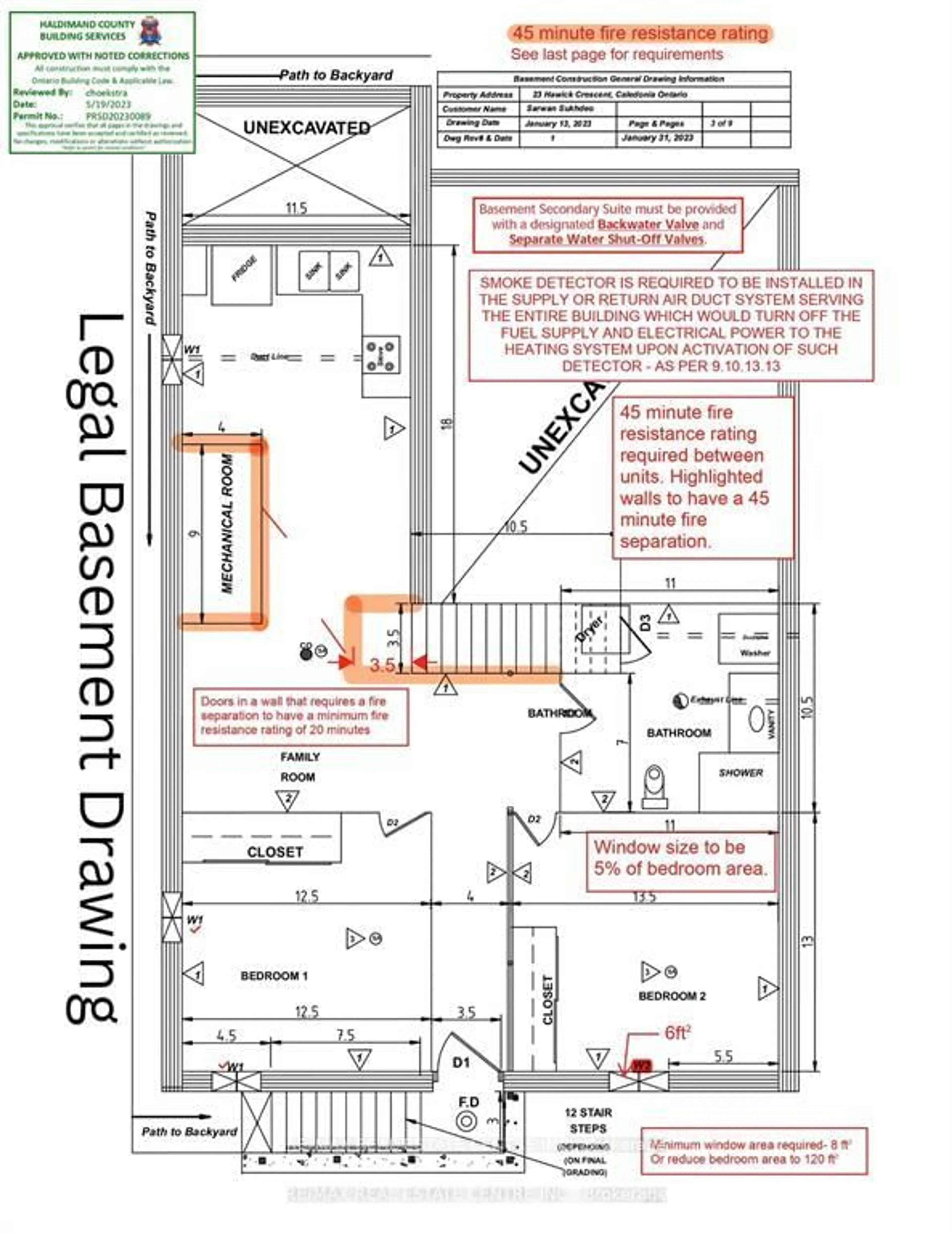 Floor plan for 23 Hawick Cres, Haldimand Ontario N3W 0G6