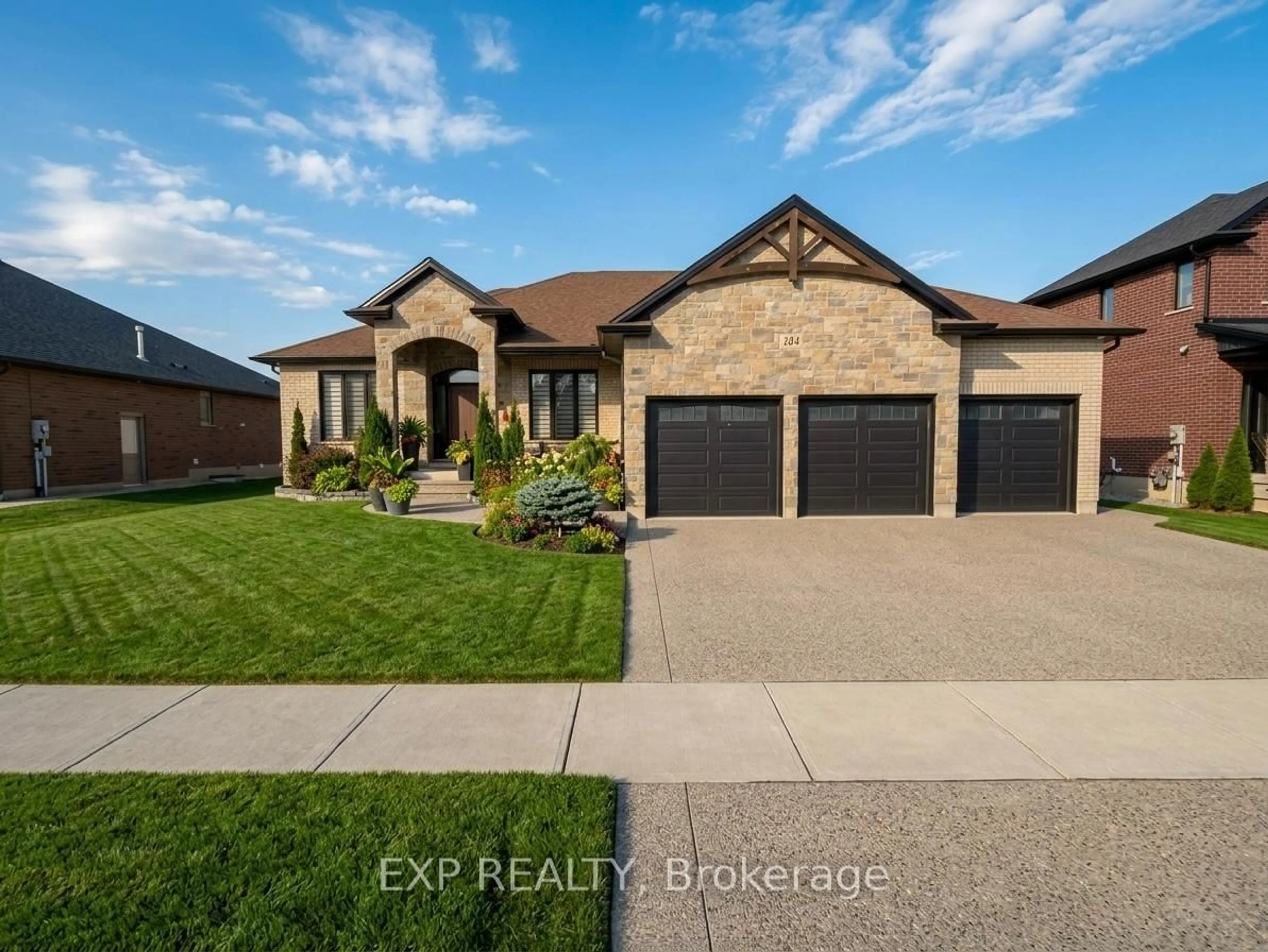 Home with brick exterior material, street for 184 Kettle Creek Dr, Central Elgin Ontario N0L 1B0