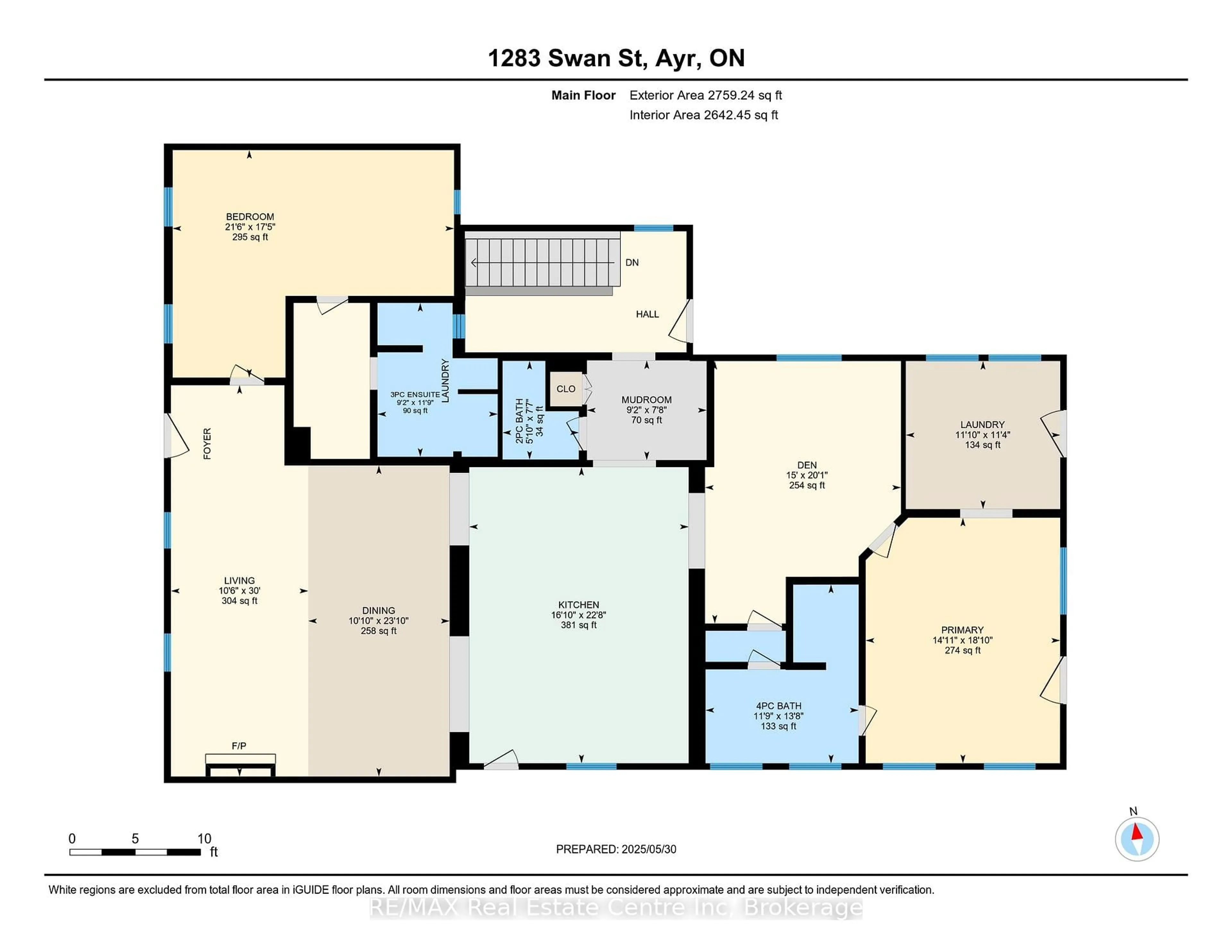 Floor plan for 1283 Swan St, North Dumfries Ontario N0B 1E0