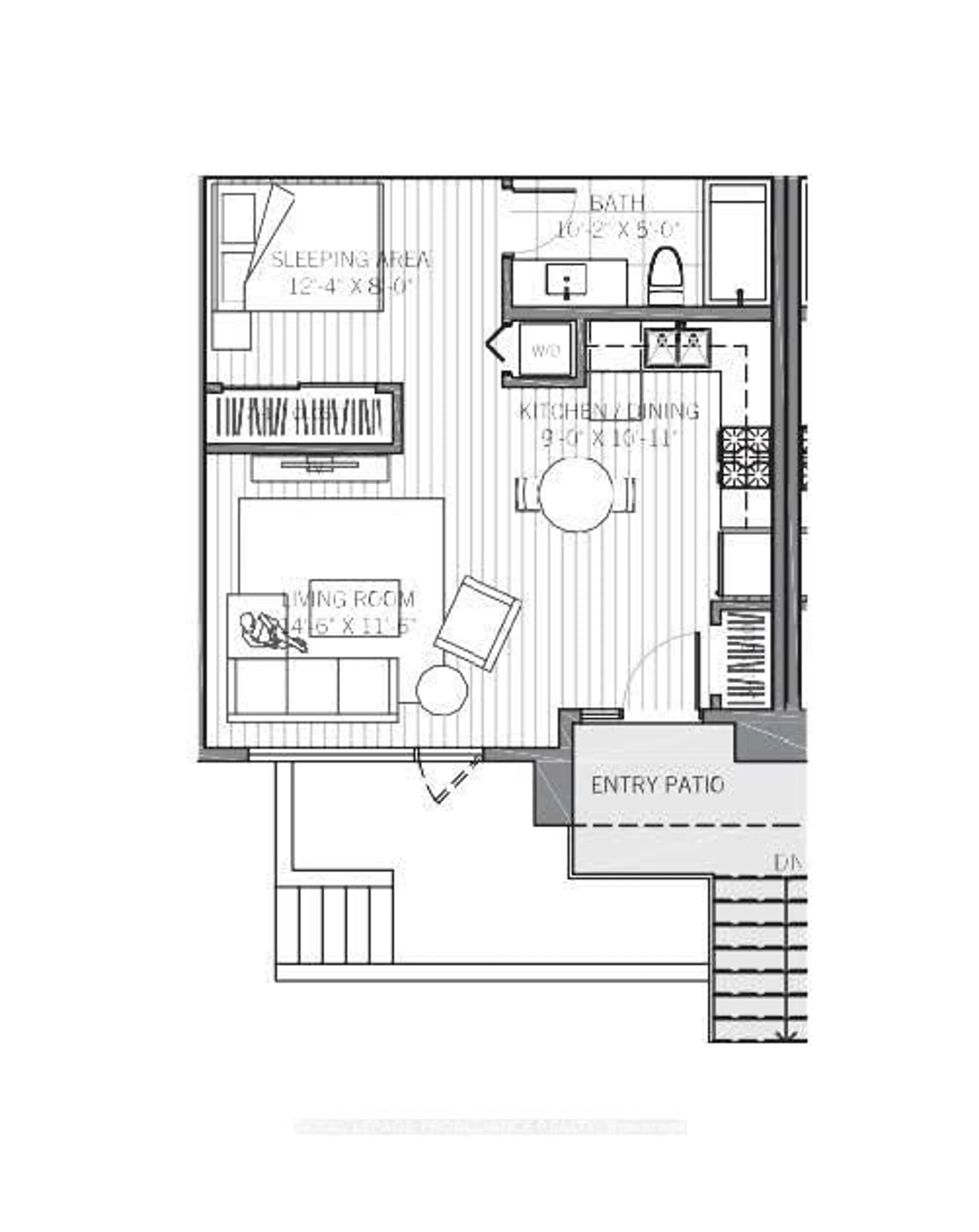 Floor plan for 515 (Blk 59) Joseph Gale St #205, Cobourg Ontario K9A 1K8