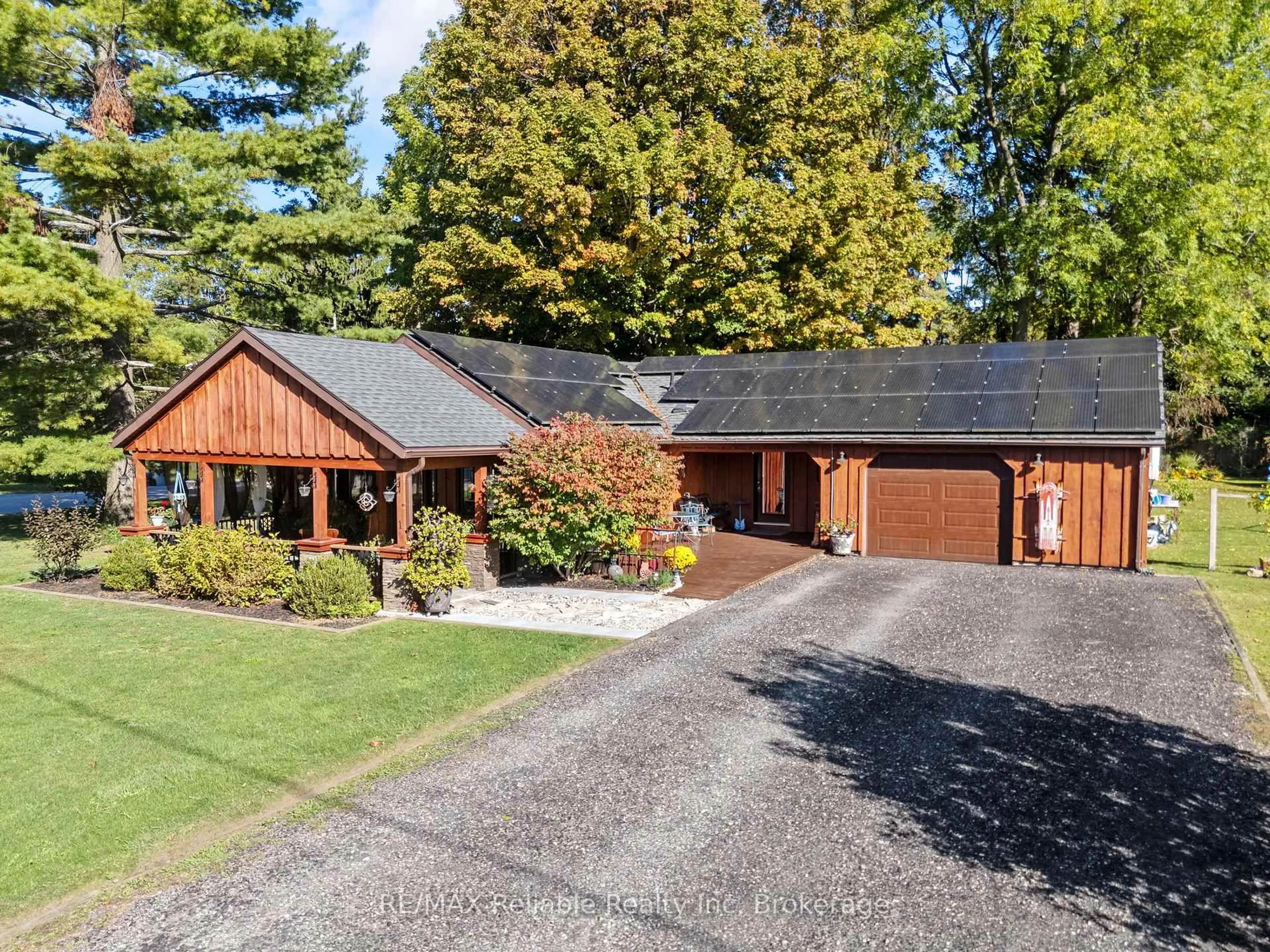 A pic from outside/outdoor area/front of a property/back of a property/a pic from drone, street for 1 Mac Tavesh St, Bluewater Ontario N0M 1G0