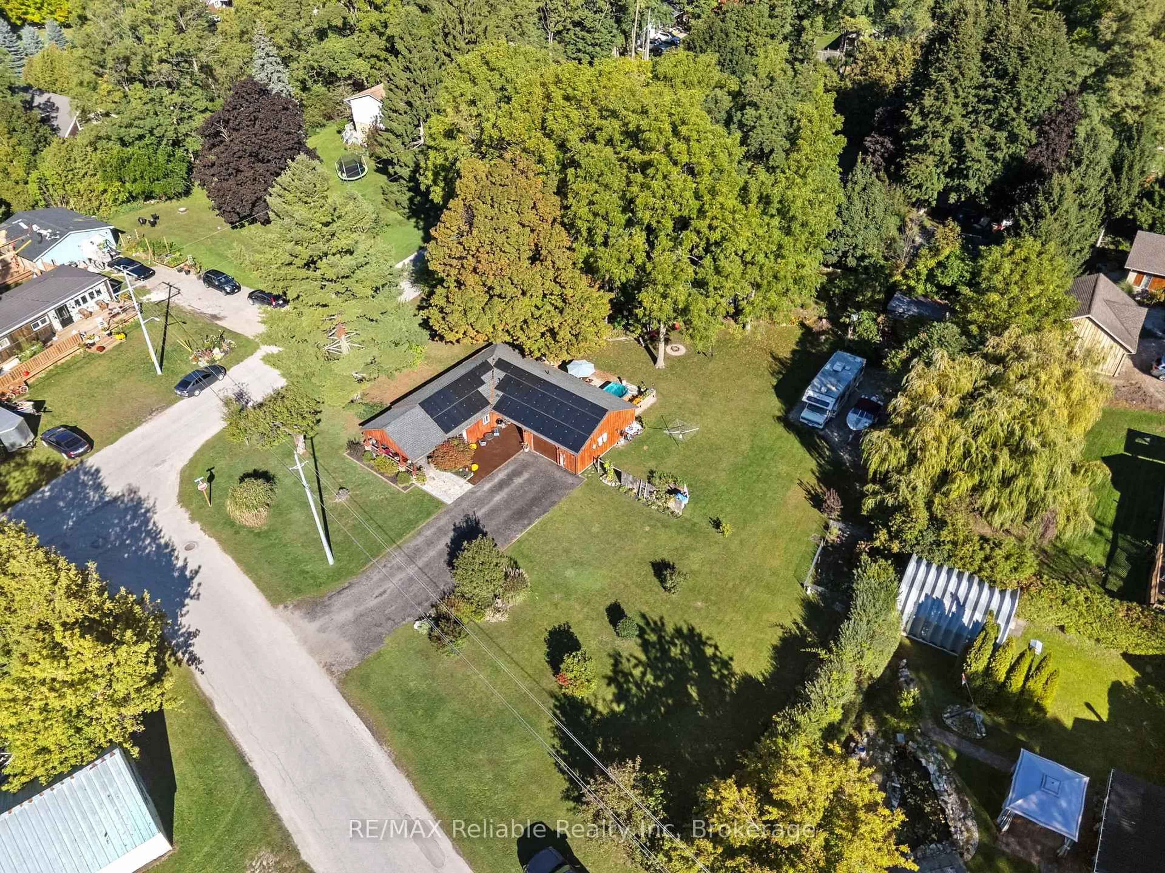 A pic from outside/outdoor area/front of a property/back of a property/a pic from drone, street for 1 Mac Tavesh St, Bluewater Ontario N0M 1G0