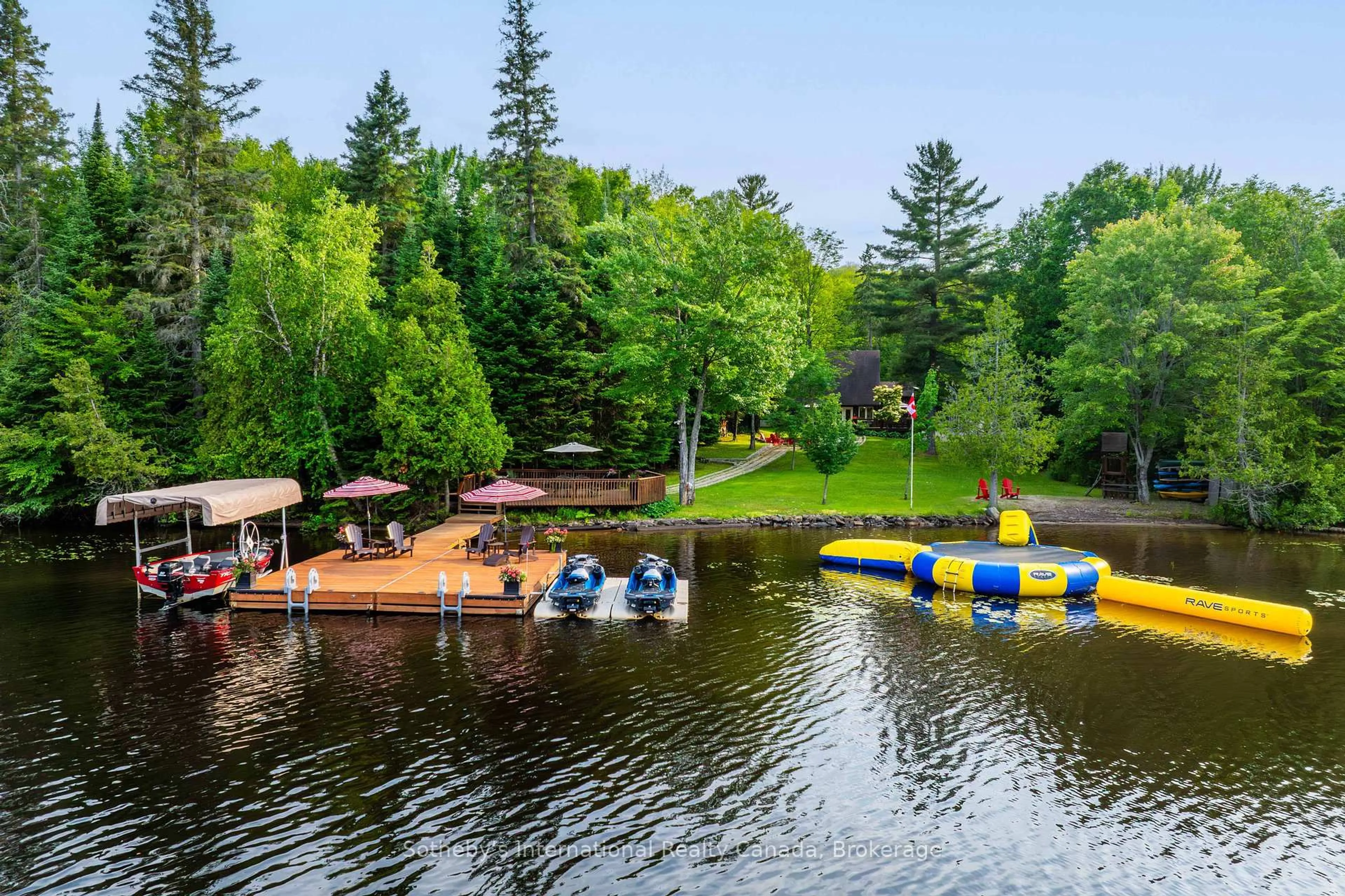 Patio, water/lake/river/ocean view for 775 Rosskopf Rd, Magnetawan Ontario P0A 1C0