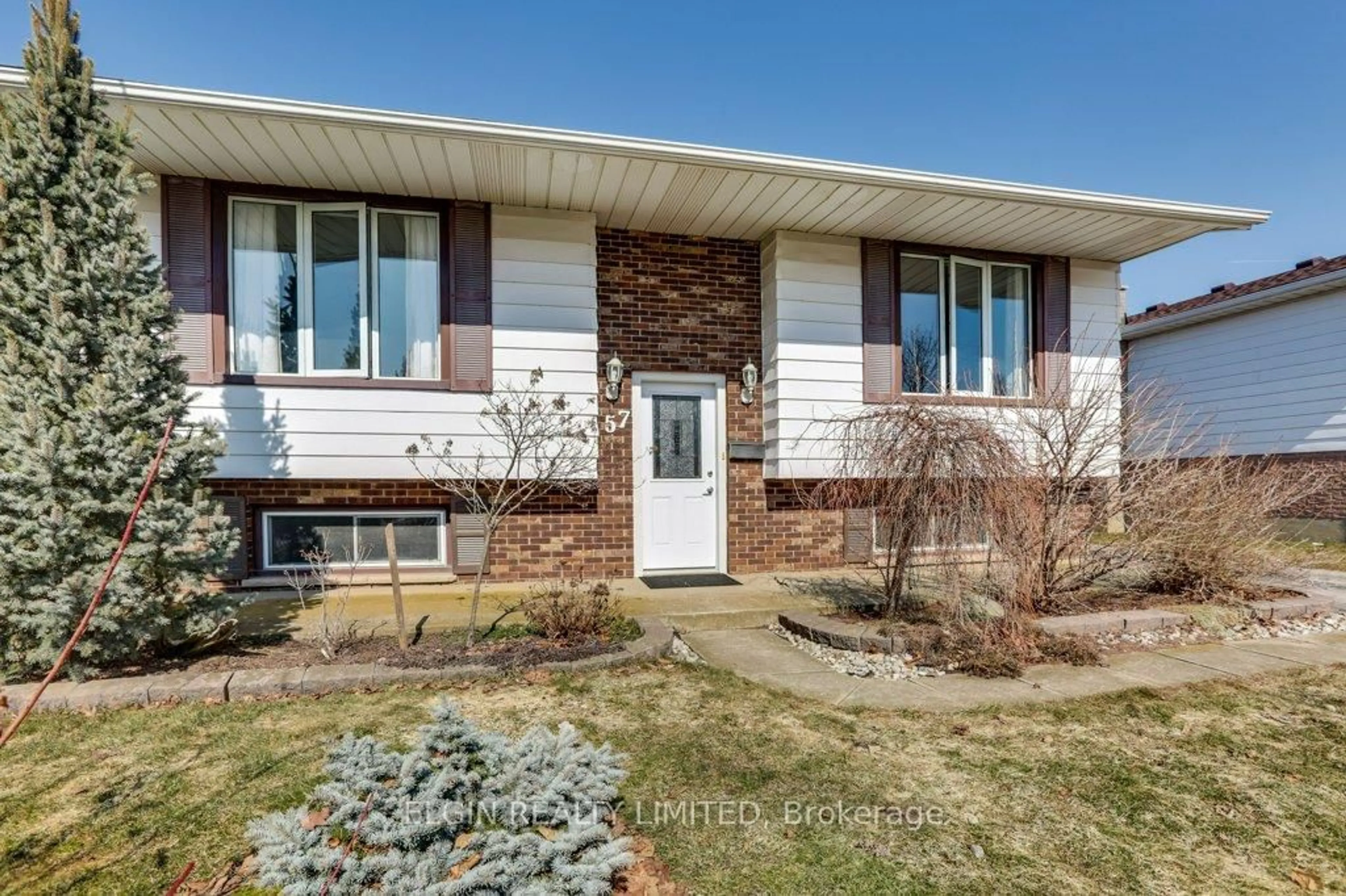 Home with brick exterior material, street for 57 Leger Ave, St. Thomas Ontario N5R 5N4