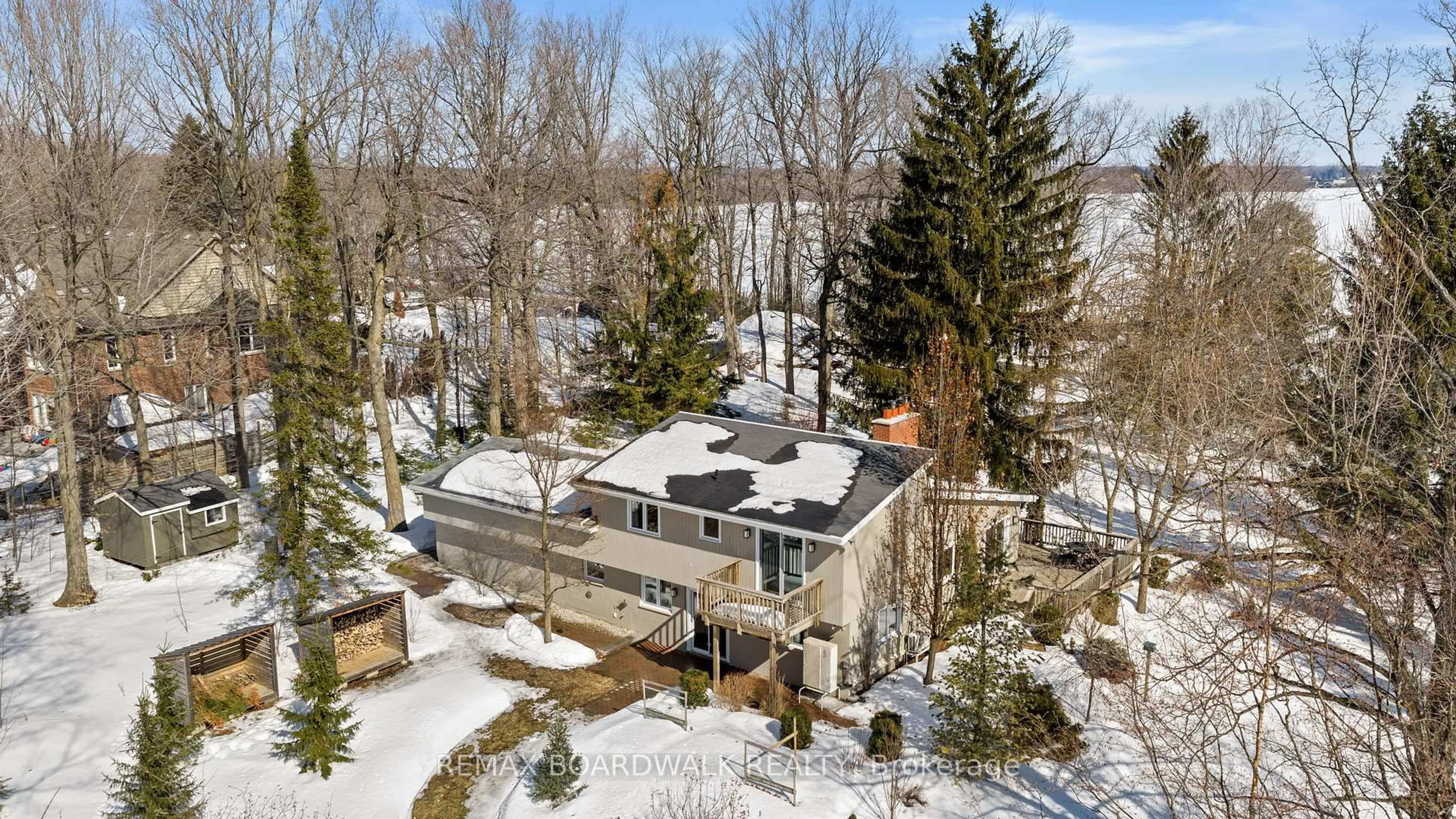 A pic from outside/outdoor area/front of a property/back of a property/a pic from drone, water/lake/river/ocean view for 5984 Third Line Rd, North Gower Ontario K0A 2T0