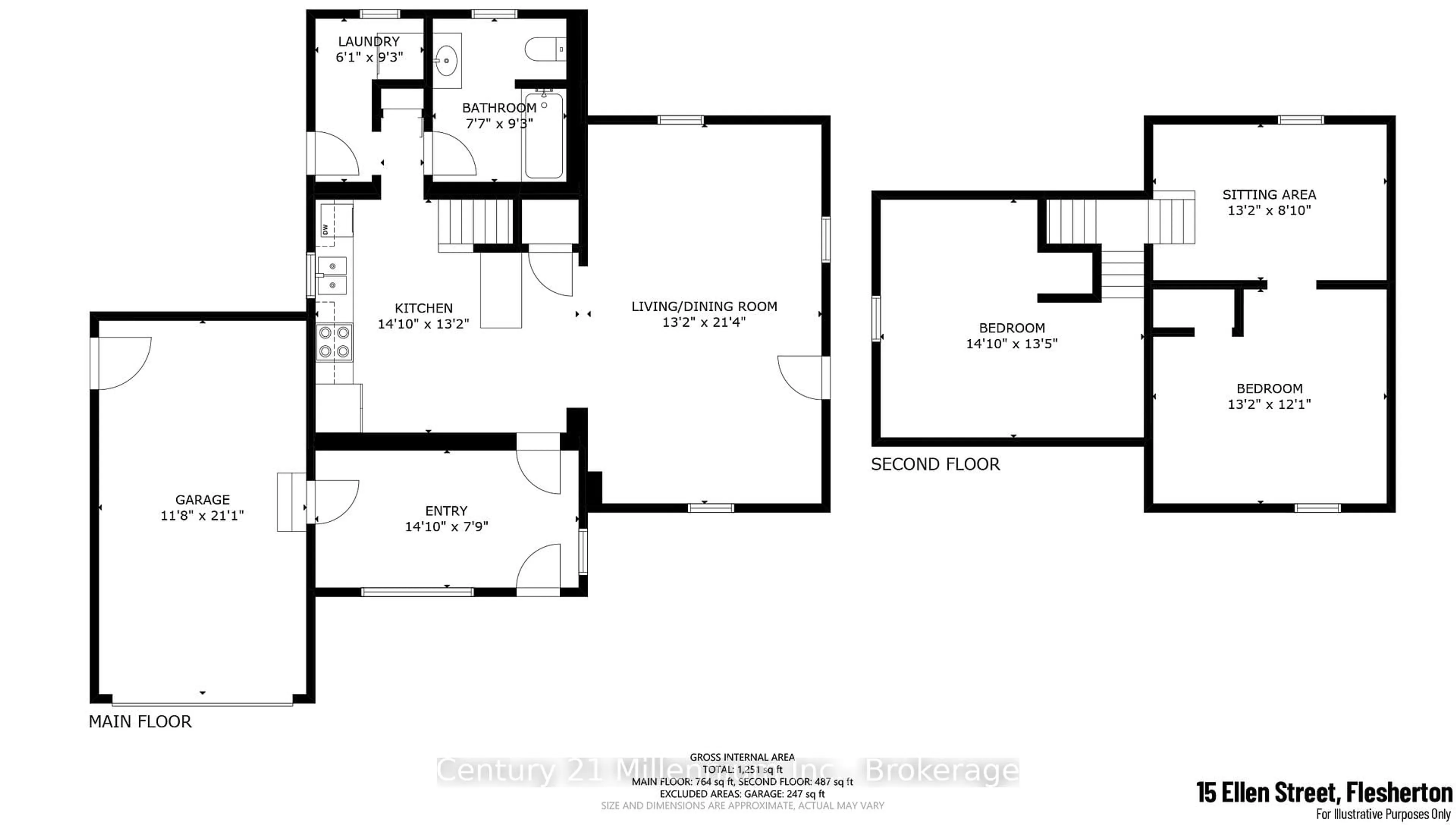 Floor plan for 15 Ellen St, Grey Highlands Ontario N0C 1E0