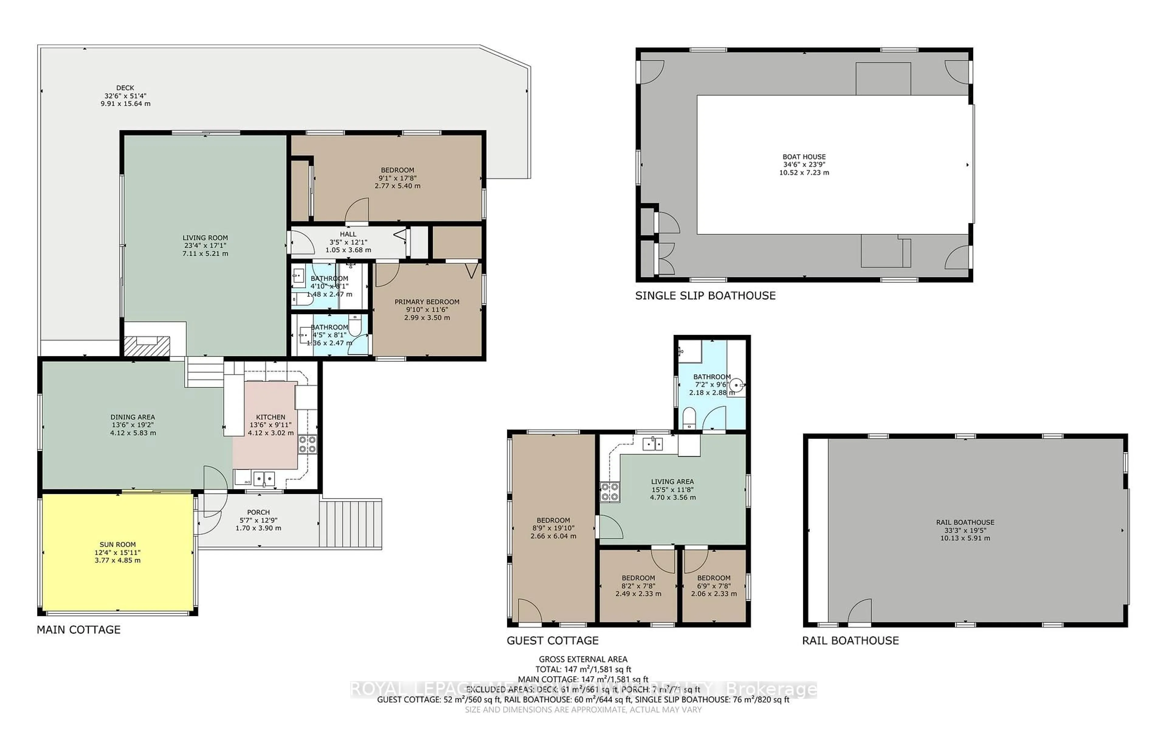 Floor plan for 1 B721 Galt Island, The Archipelago Ontario P2A 2X4
