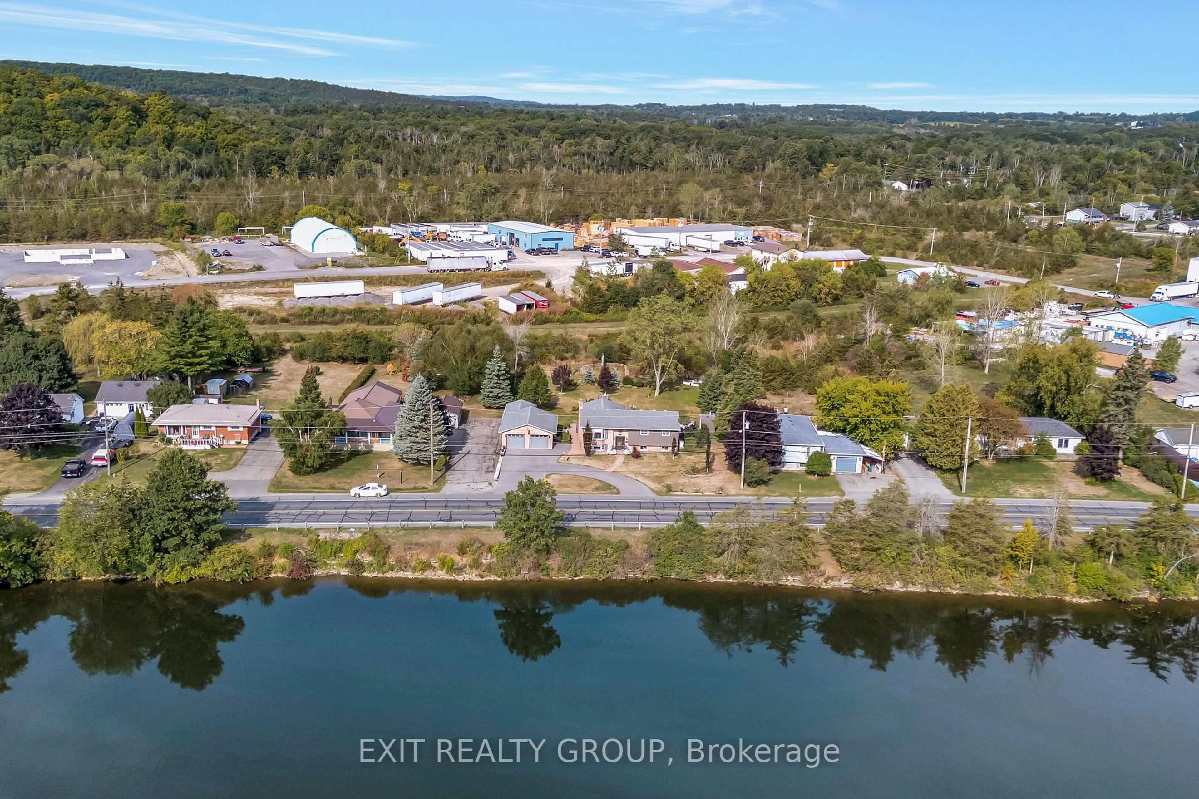 A pic from outside/outdoor area/front of a property/back of a property/a pic from drone, water/lake/river/ocean view for 256 South Trent St, Hastings Ontario K0K 2C0