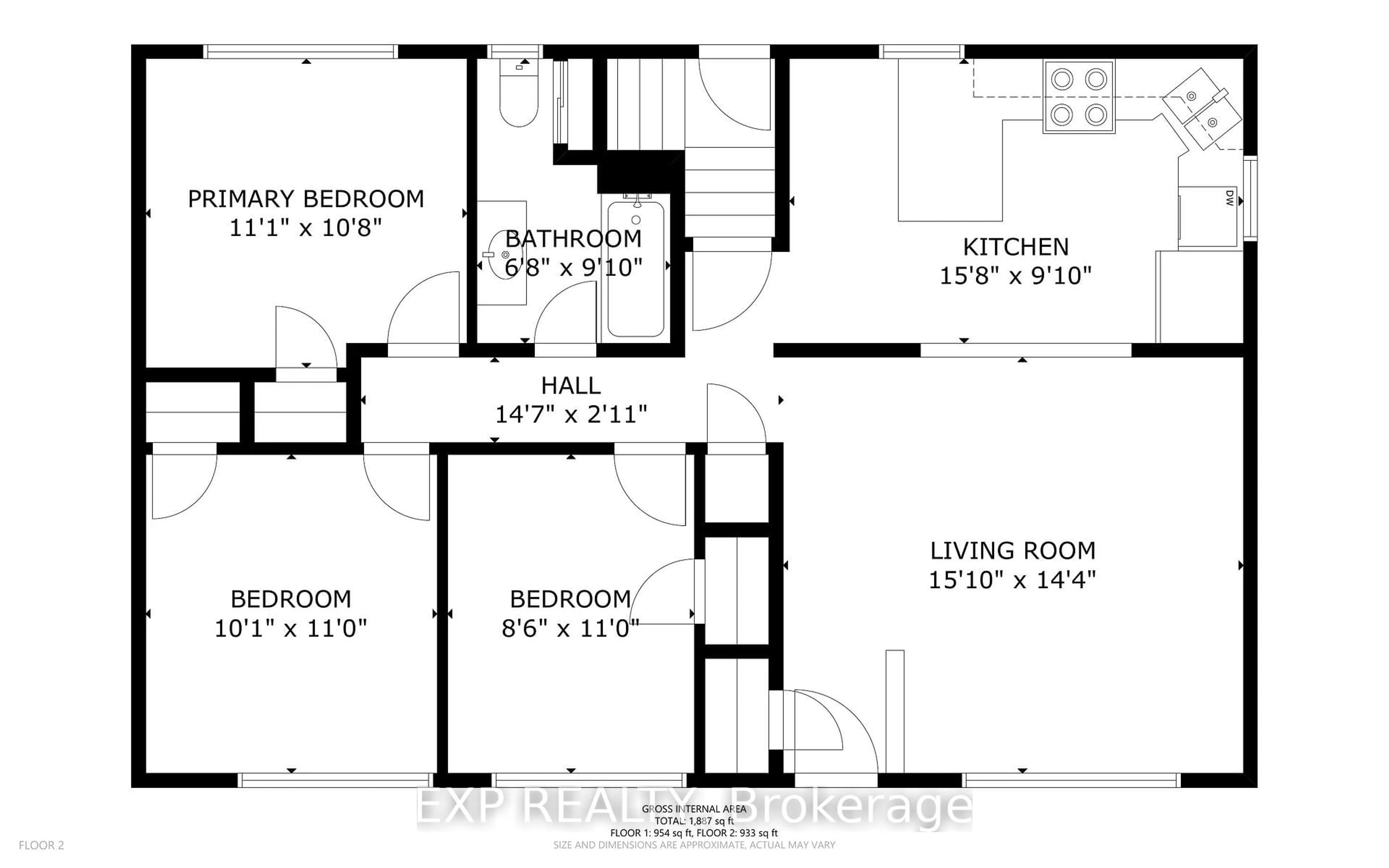 Floor plan for 55 Parkdale Dr, Thorold Ontario L2V 2N7