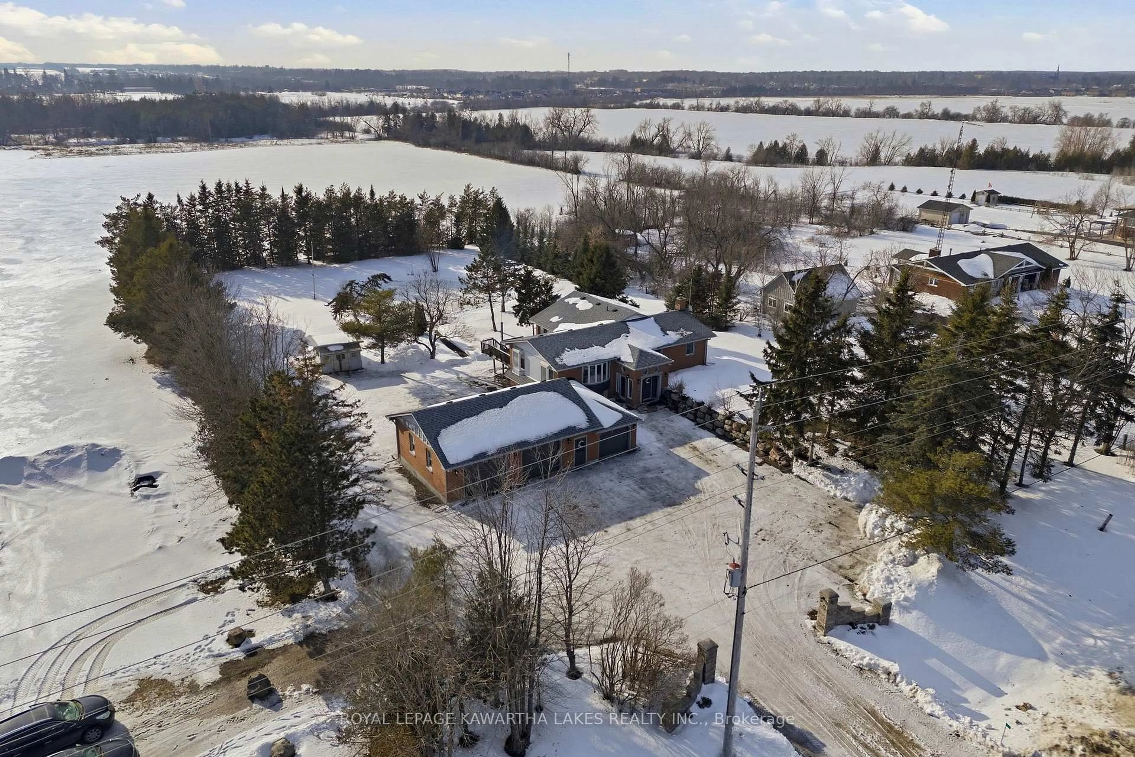 A pic from outside/outdoor area/front of a property/back of a property/a pic from drone, unknown for 77 County Rd 36, Kawartha Lakes Ontario K9V 4R4