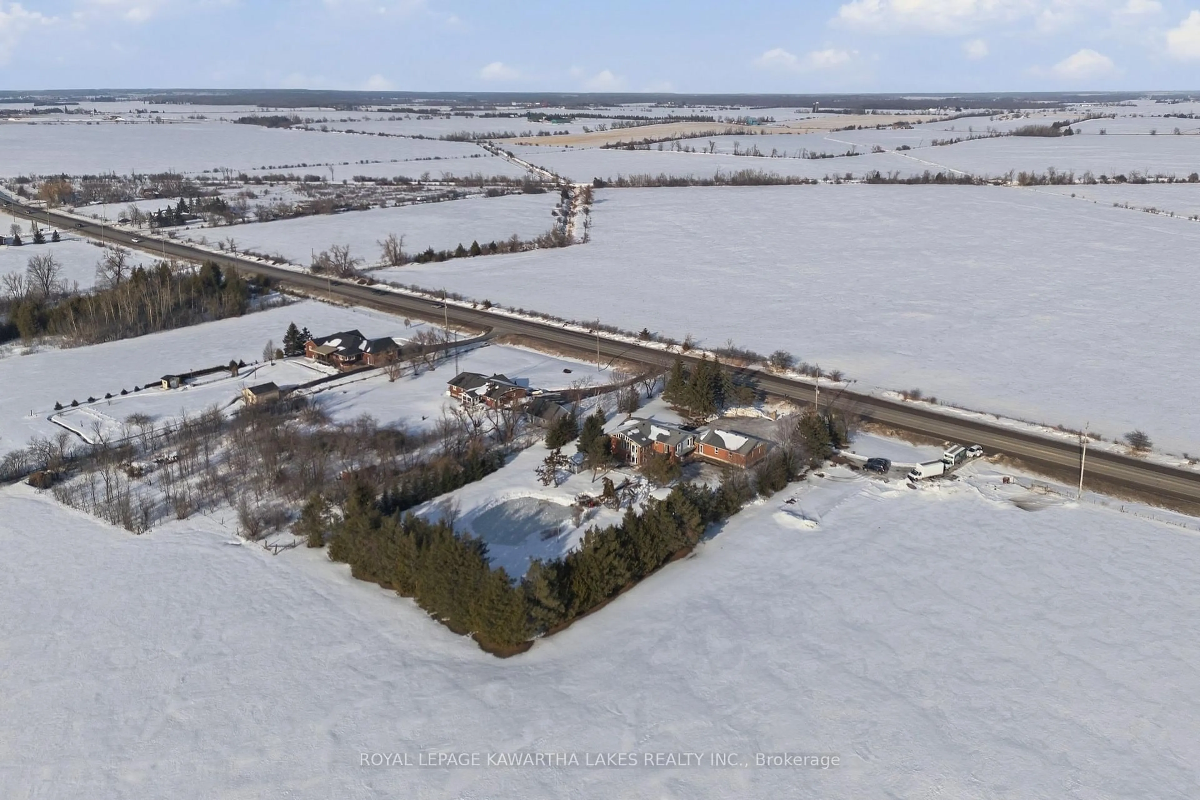 A pic from outside/outdoor area/front of a property/back of a property/a pic from drone, unknown for 77 County Rd 36, Kawartha Lakes Ontario K9V 4R4