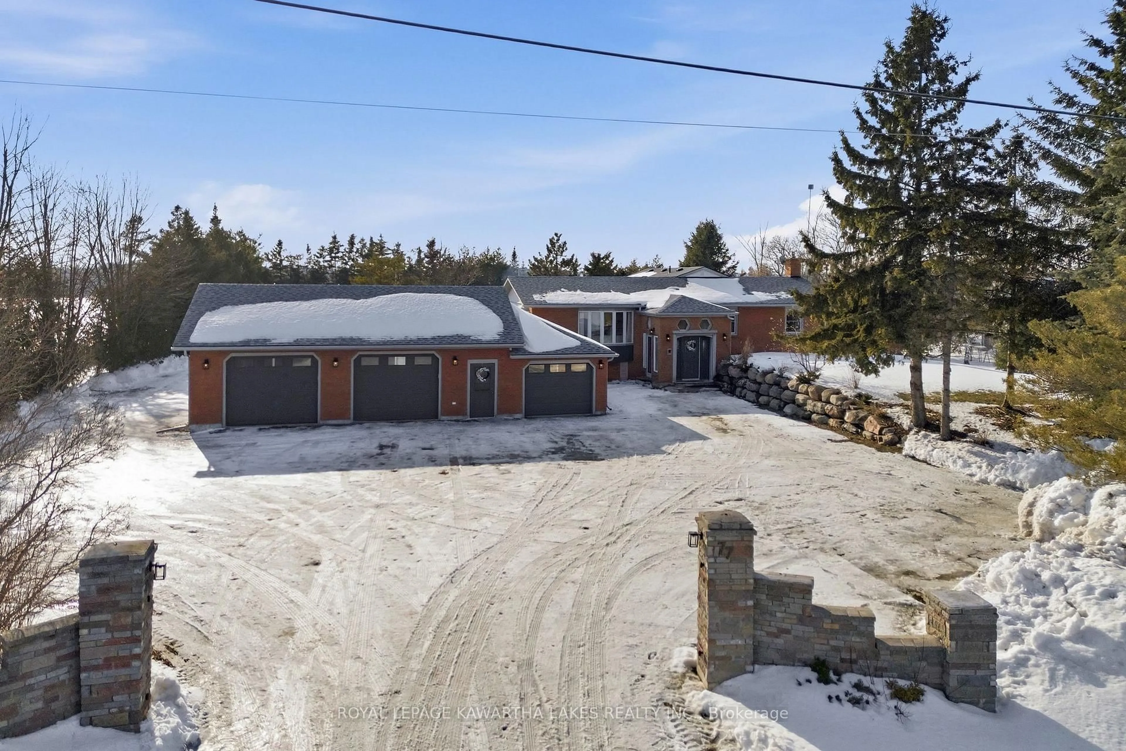A pic from outside/outdoor area/front of a property/back of a property/a pic from drone, unknown for 77 County Rd 36, Kawartha Lakes Ontario K9V 4R4