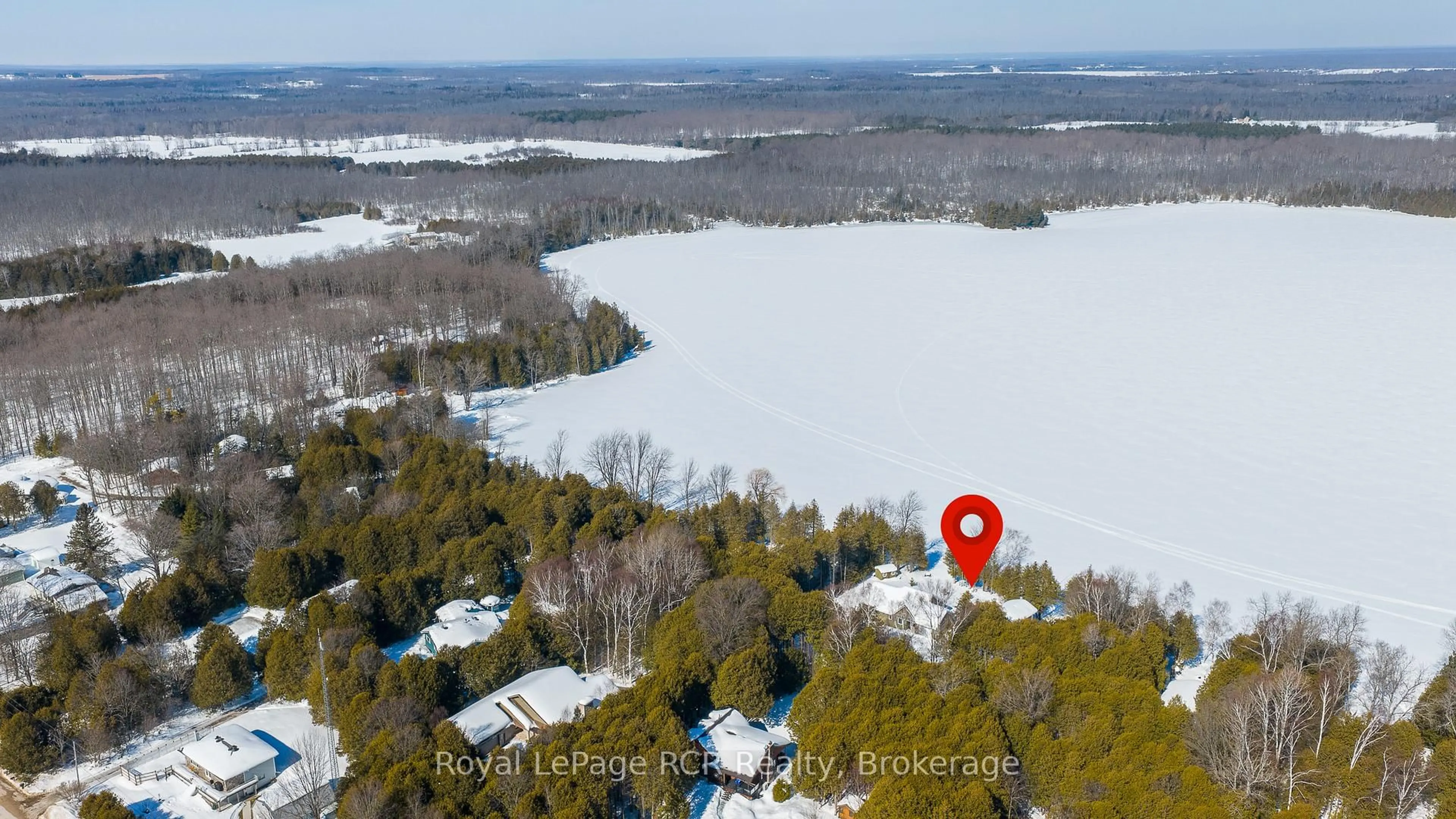 A pic from outside/outdoor area/front of a property/back of a property/a pic from drone, water/lake/river/ocean view for 121 Brown's Lane, Georgian Bluffs Ontario N0H 2K0