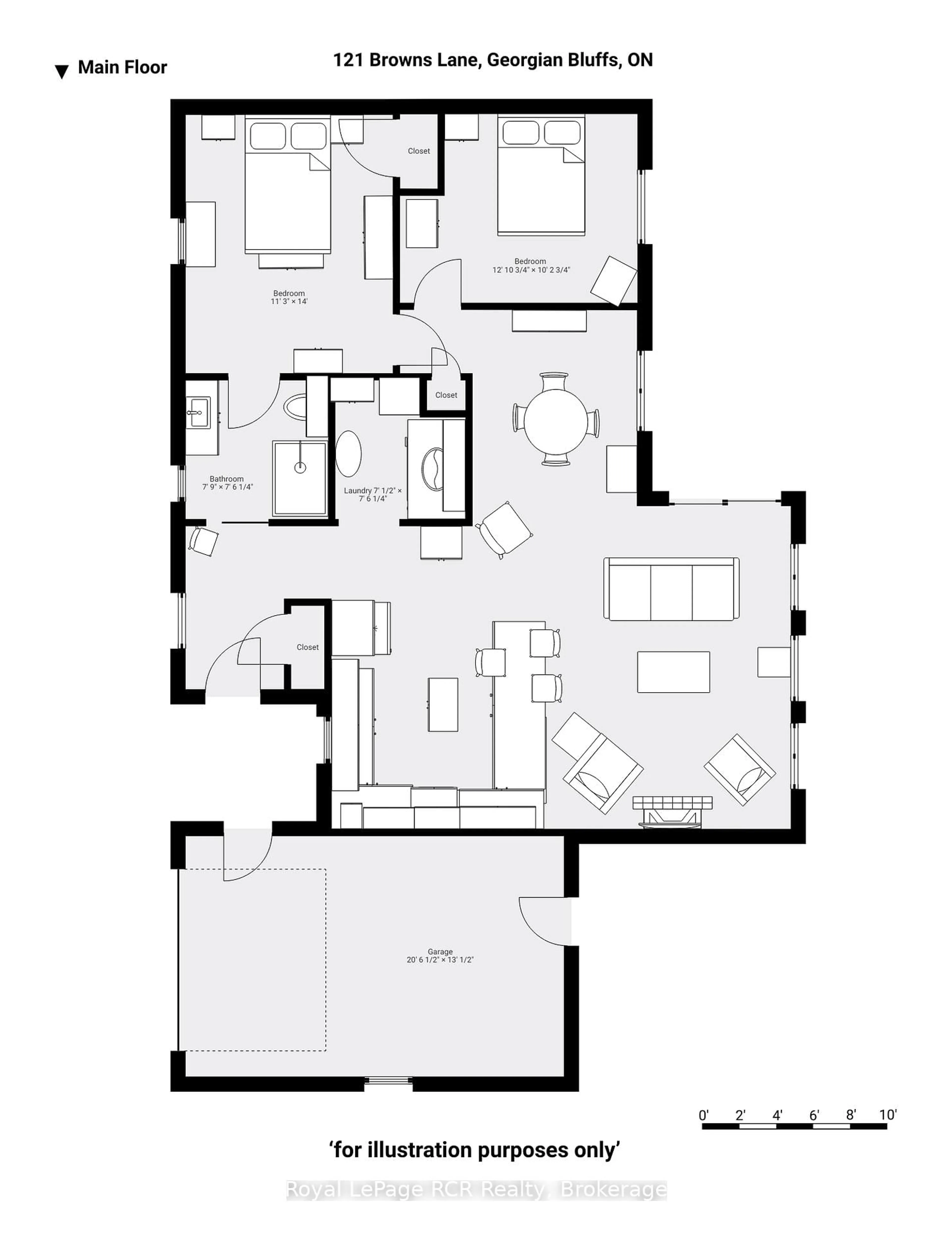 Floor plan for 121 Brown's Lane, Georgian Bluffs Ontario N0H 2K0