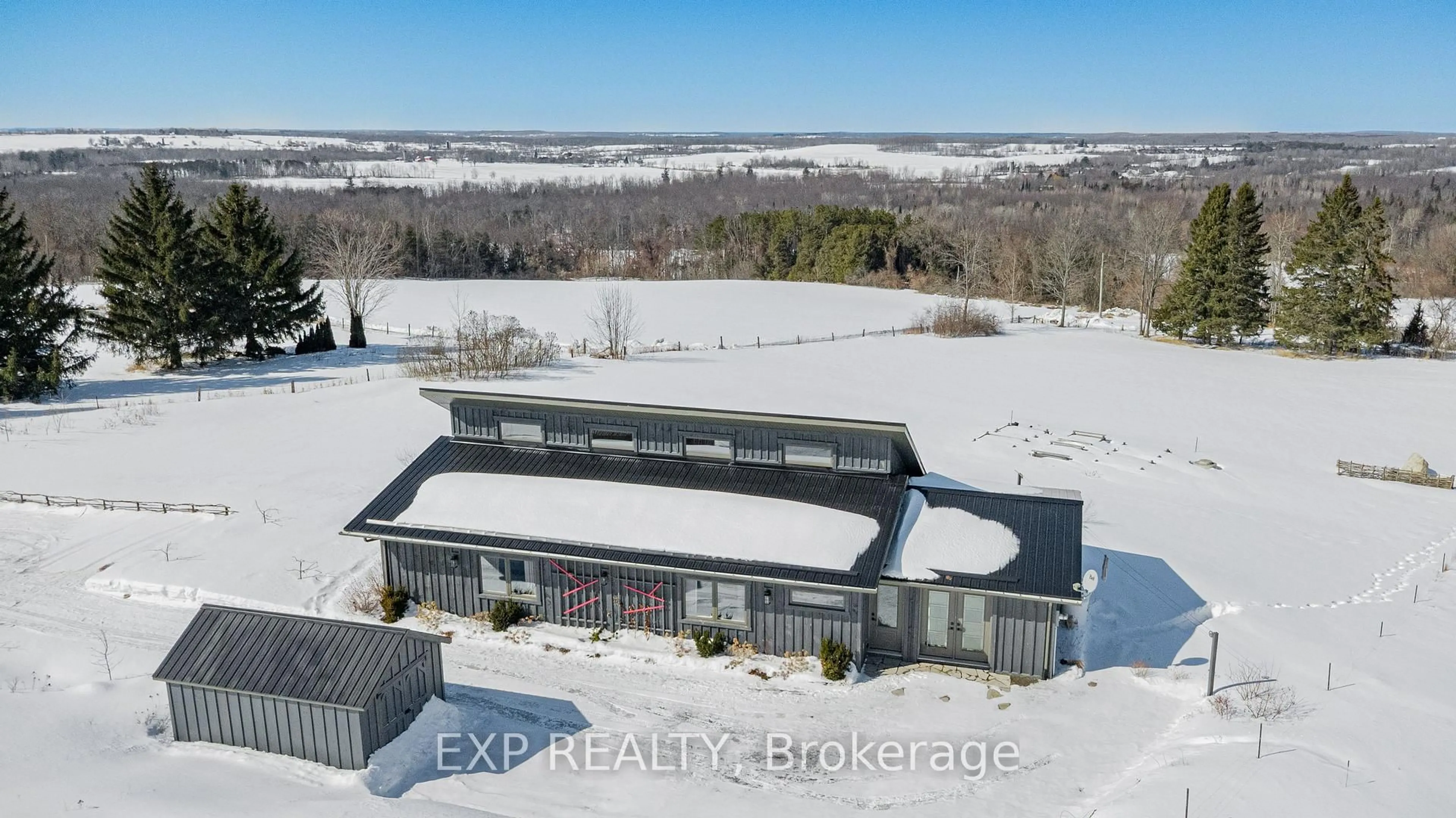 A pic from outside/outdoor area/front of a property/back of a property/a pic from drone, building for 715 Moira Rd, Stirling Ontario K0K 3E0