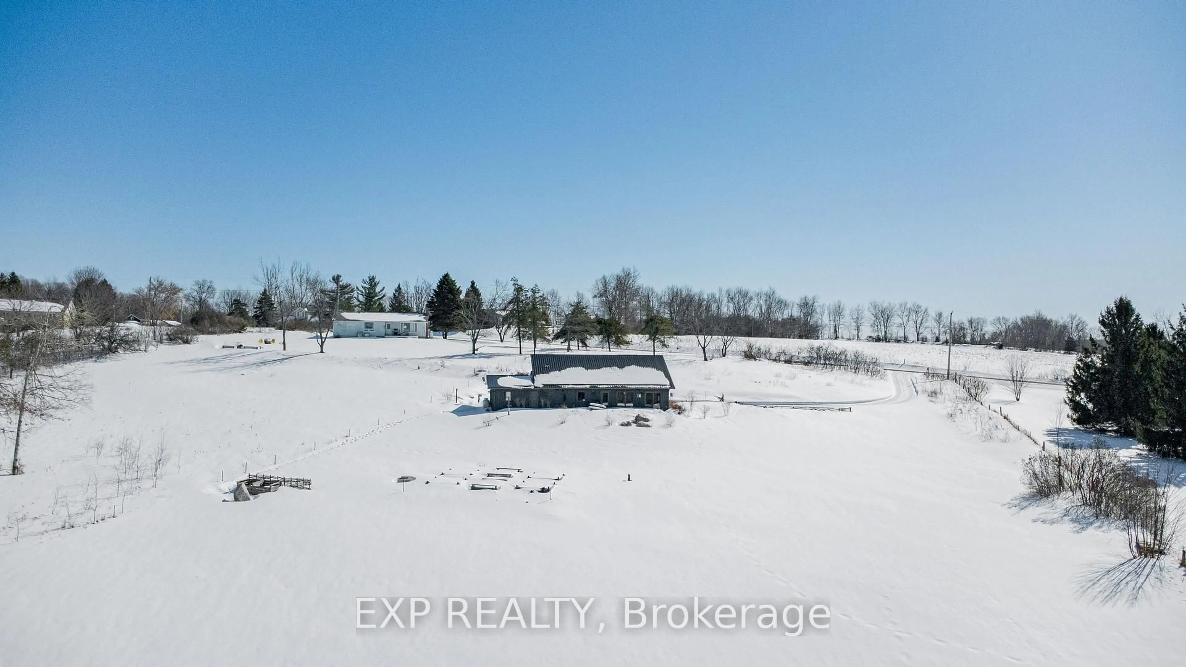 A pic from outside/outdoor area/front of a property/back of a property/a pic from drone, water/lake/river/ocean view for 715 Moira Rd, Stirling Ontario K0K 3E0