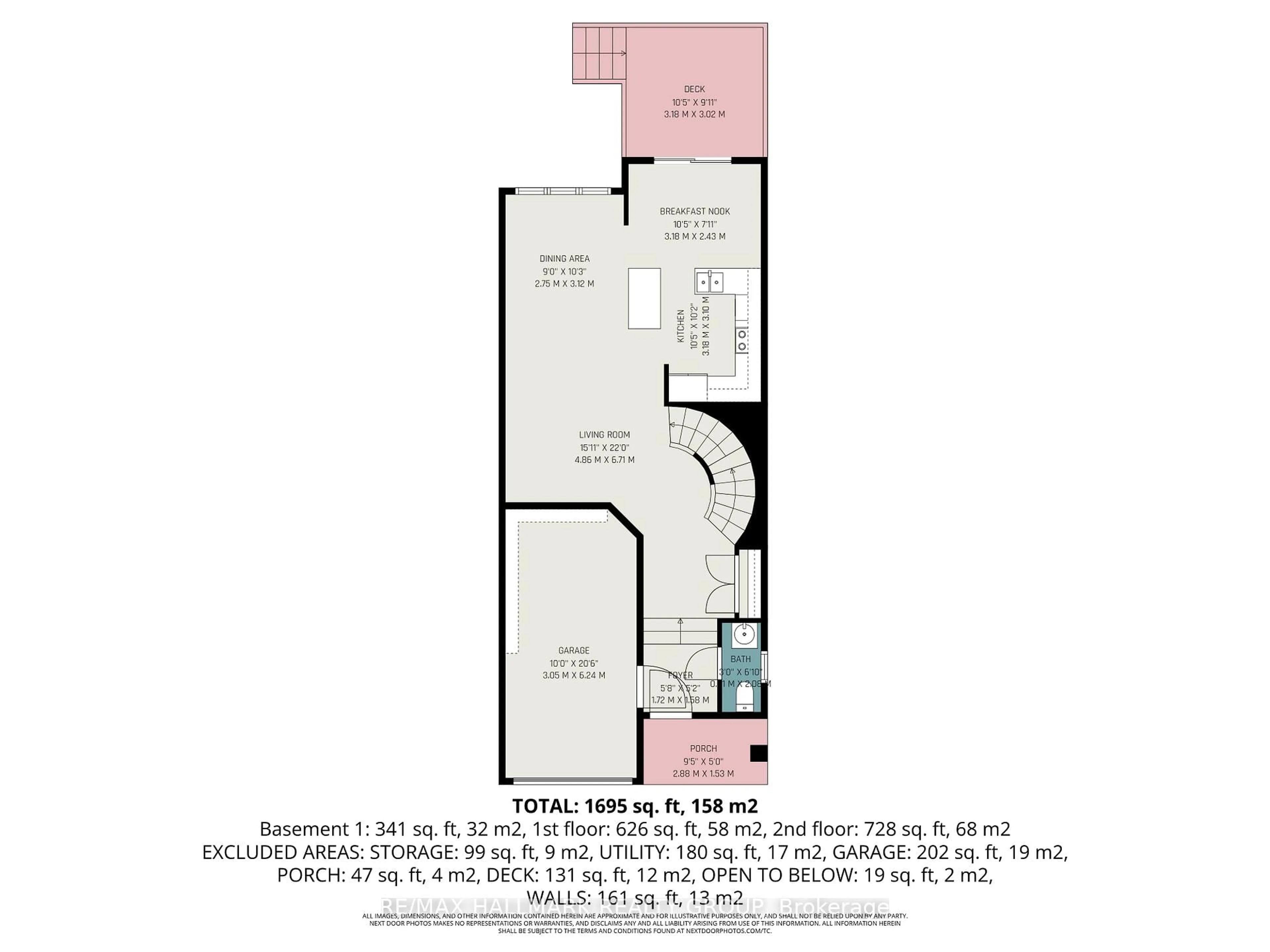 Floor plan for 2229 Brockstone Cres, Ottawa Ontario K4A 4V5