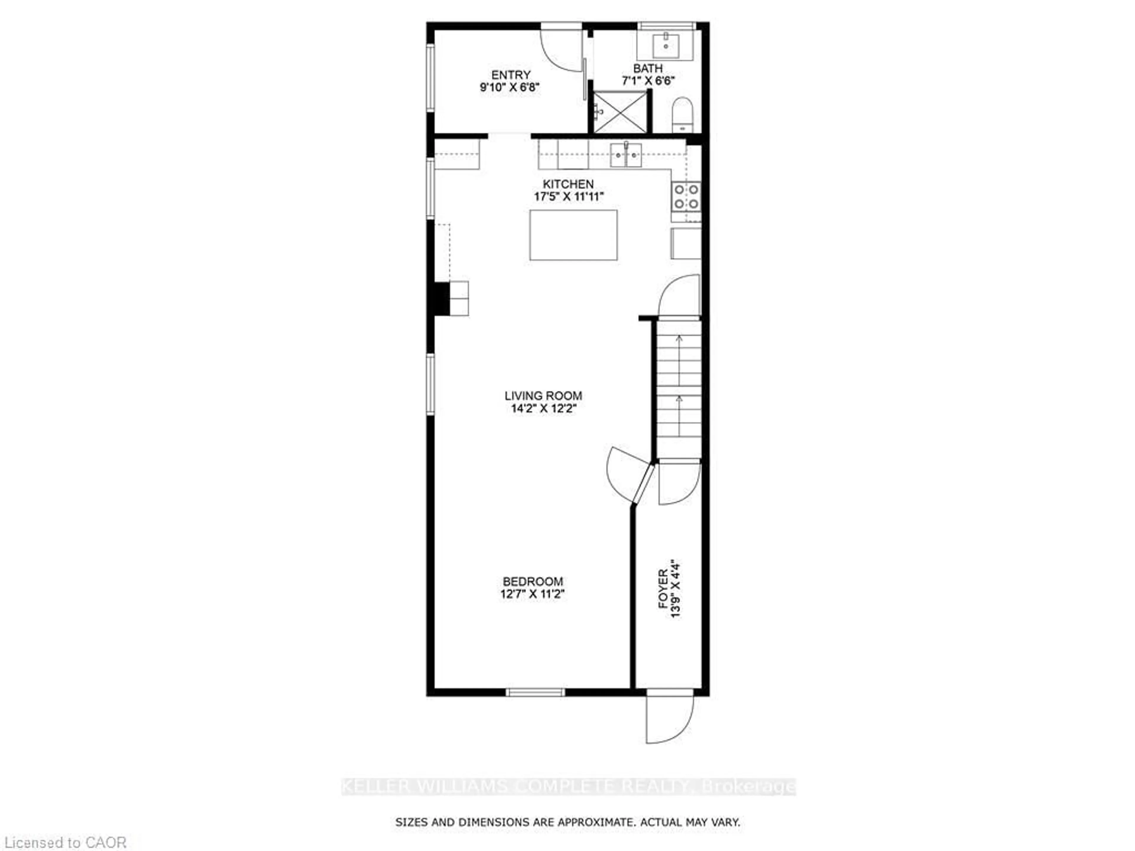 Floor plan for 219 AVONDALE St, Hamilton Ontario L8L 7C4