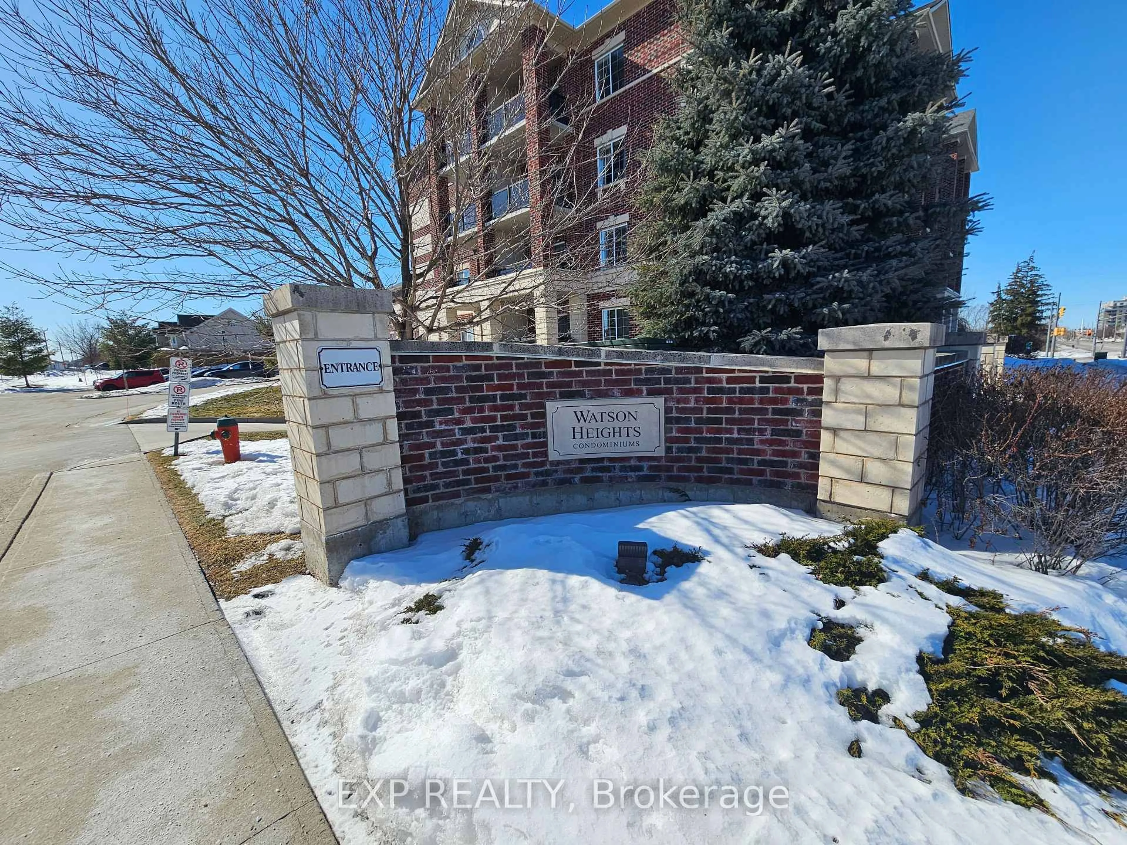 A pic from outside/outdoor area/front of a property/back of a property/a pic from drone, building for 308 Watson Pkwy #102, Guelph Ontario N1E 0G7