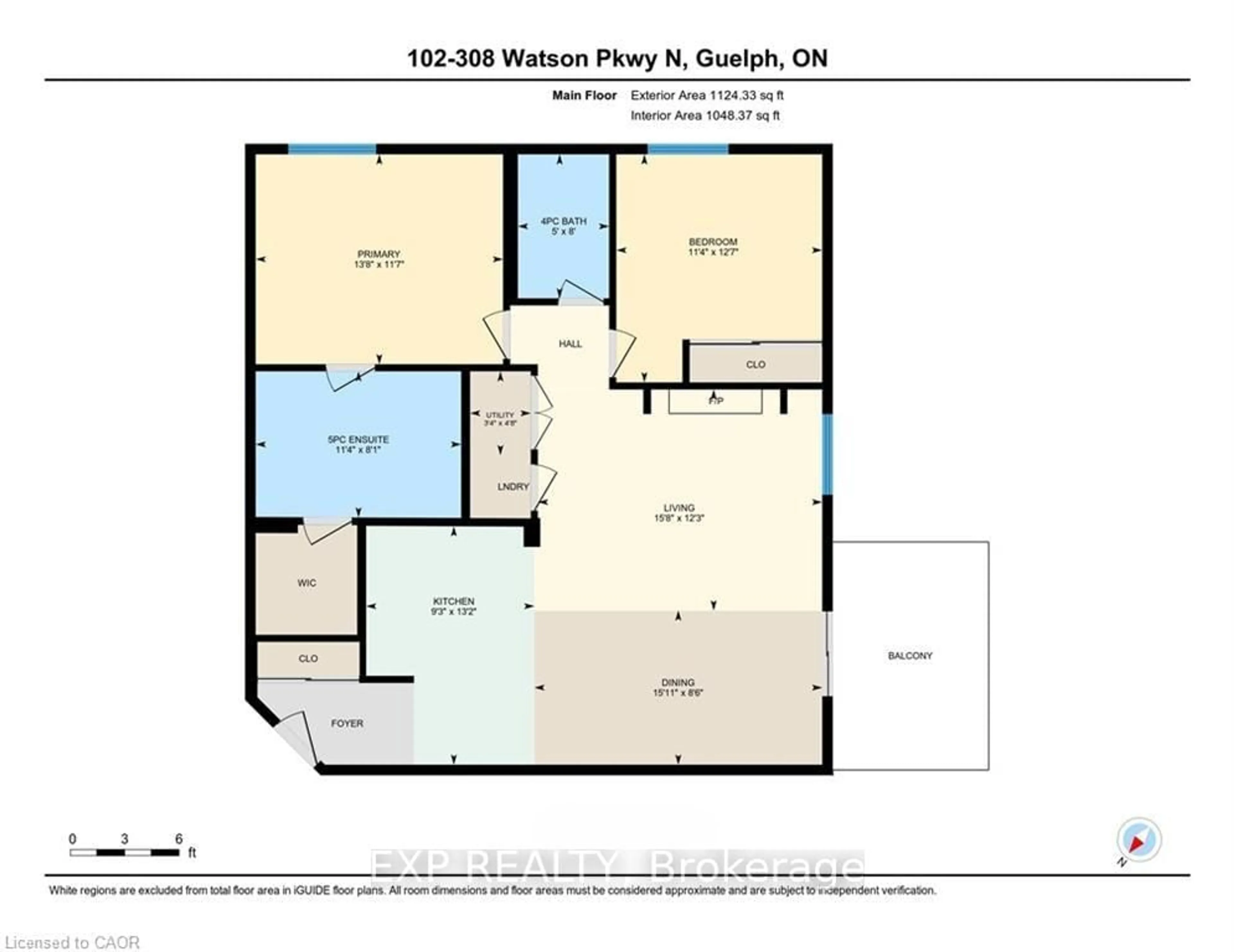 Floor plan for 308 Watson Pkwy #102, Guelph Ontario N1E 0G7