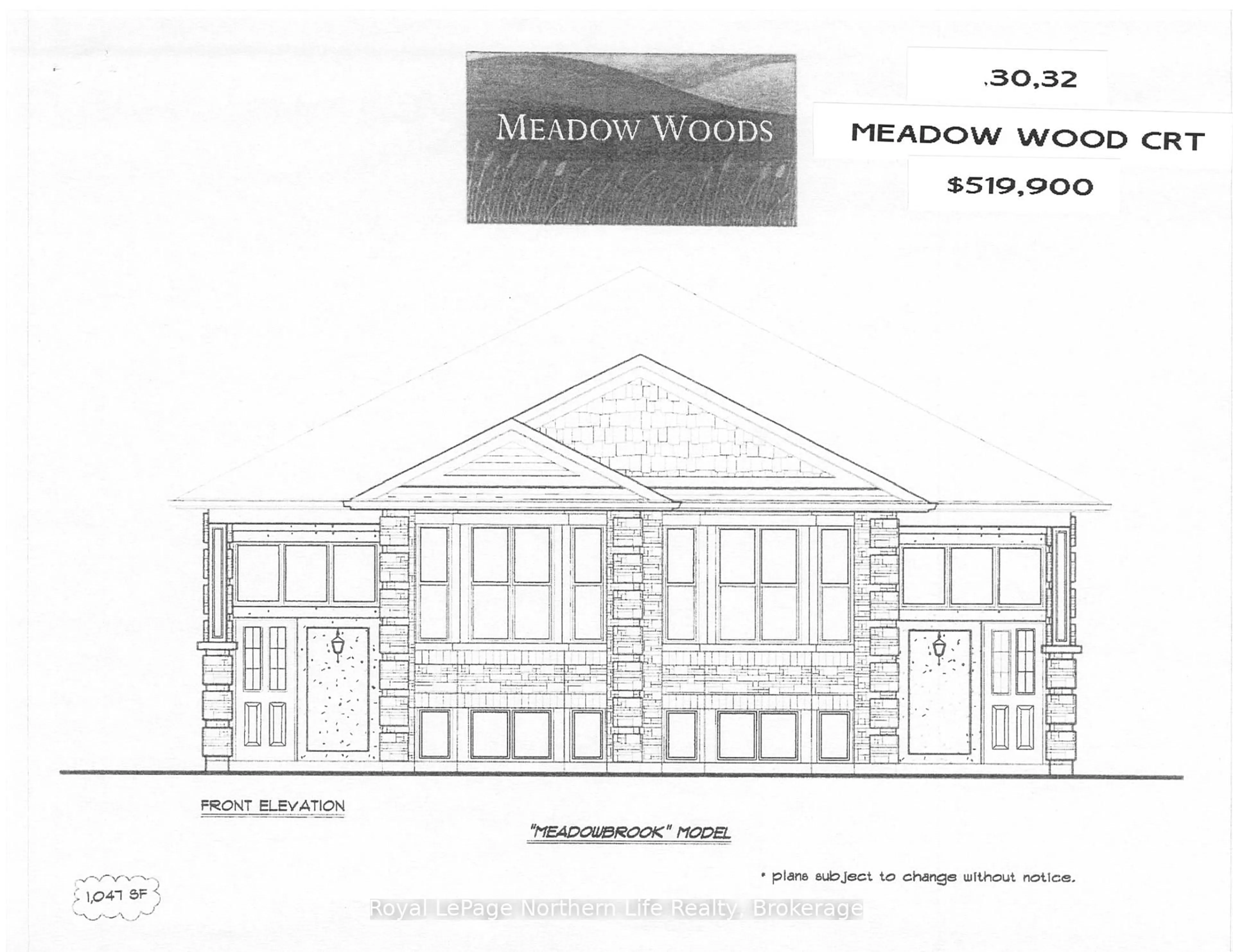 Floor plan for 32 Meadow Wood Crt, North Bay Ontario P1A 4L5