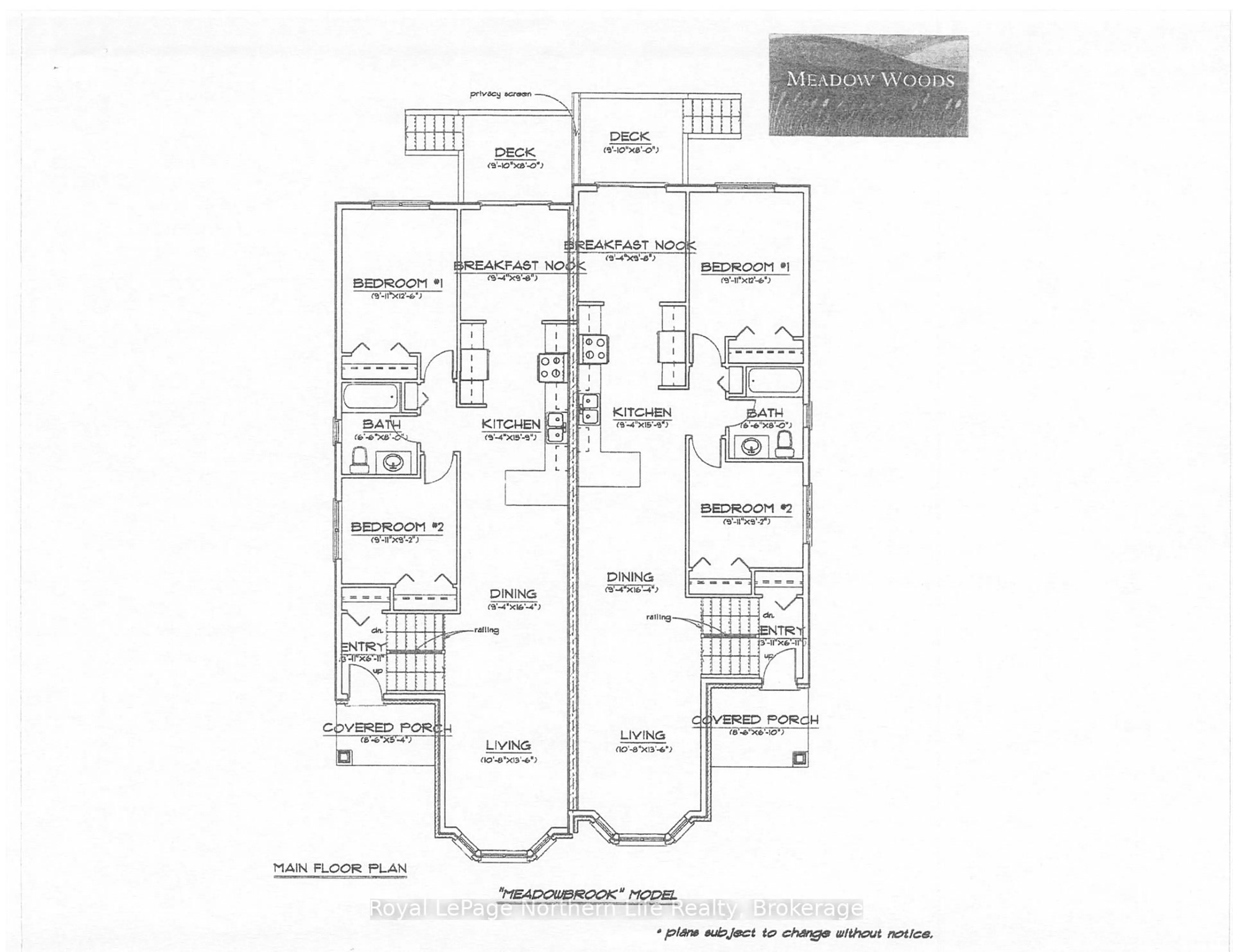 Floor plan for 32 Meadow Wood Crt, North Bay Ontario P1A 4L5