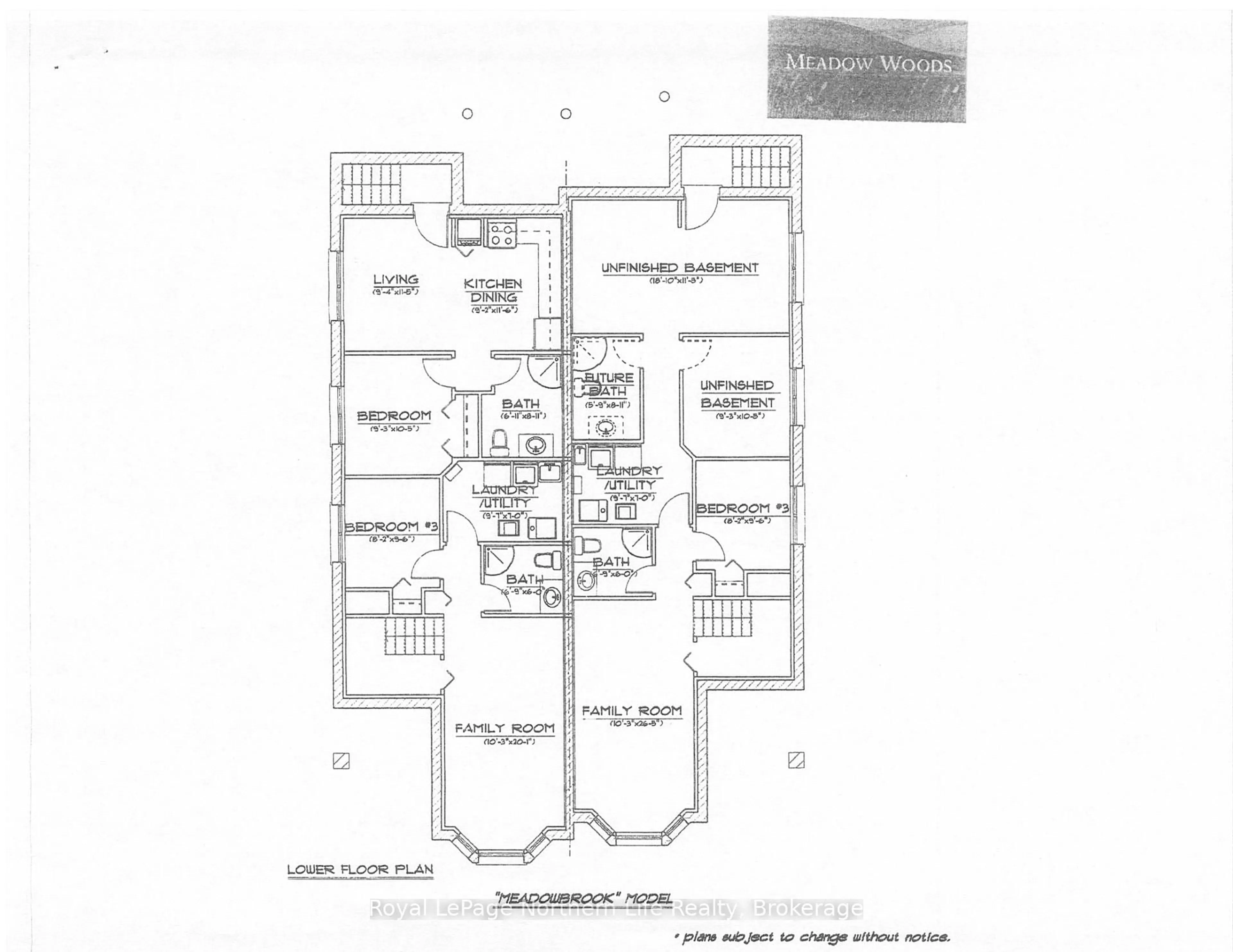 Floor plan for 32 Meadow Wood Crt, North Bay Ontario P1A 4L5