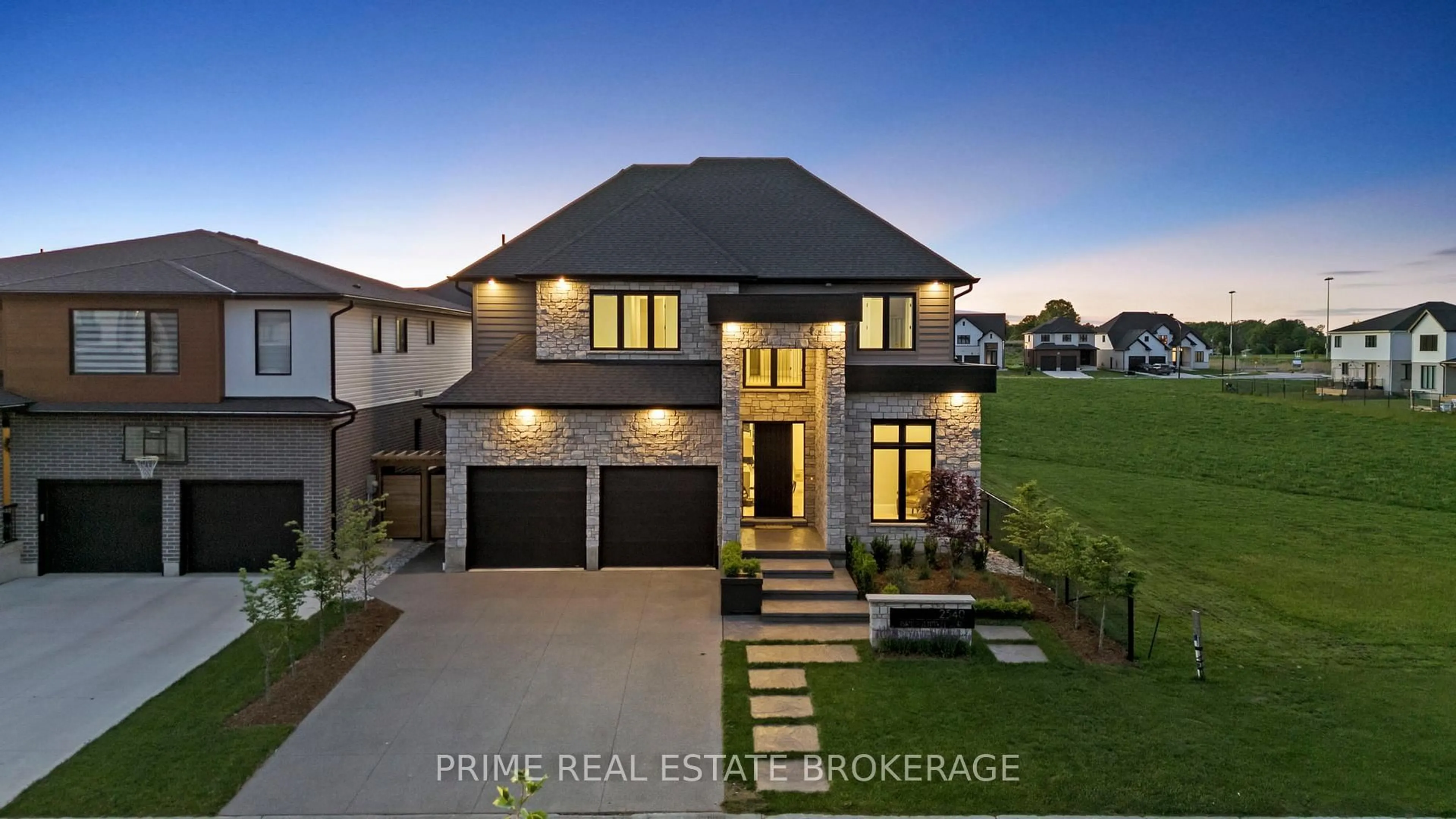 Home with brick exterior material, street for 2540 Bridgehaven Dr, London North Ontario N6G 0Z7