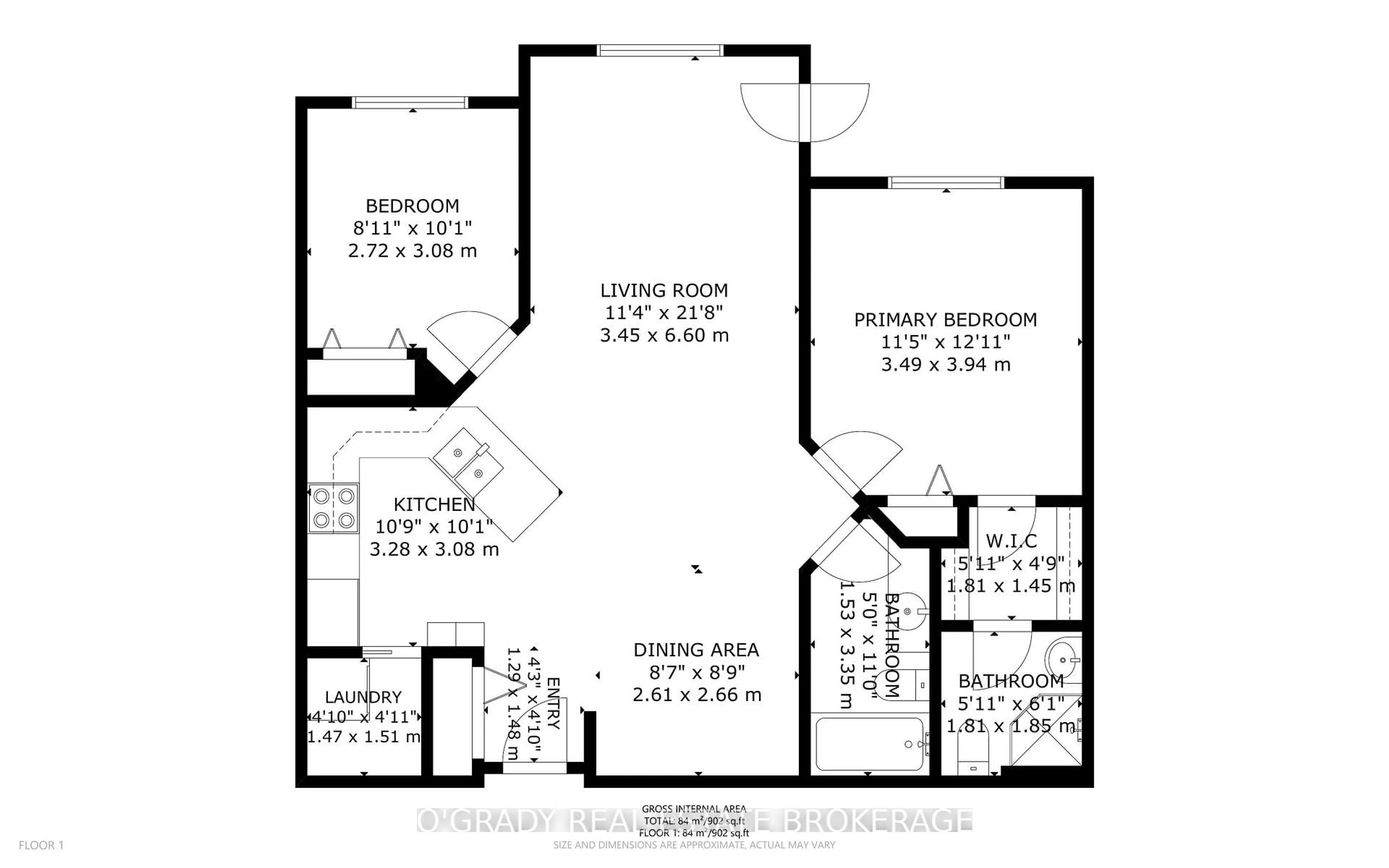Floor plan for 1171 Millwood Ave #8, Brockville Ontario K6V 7L5