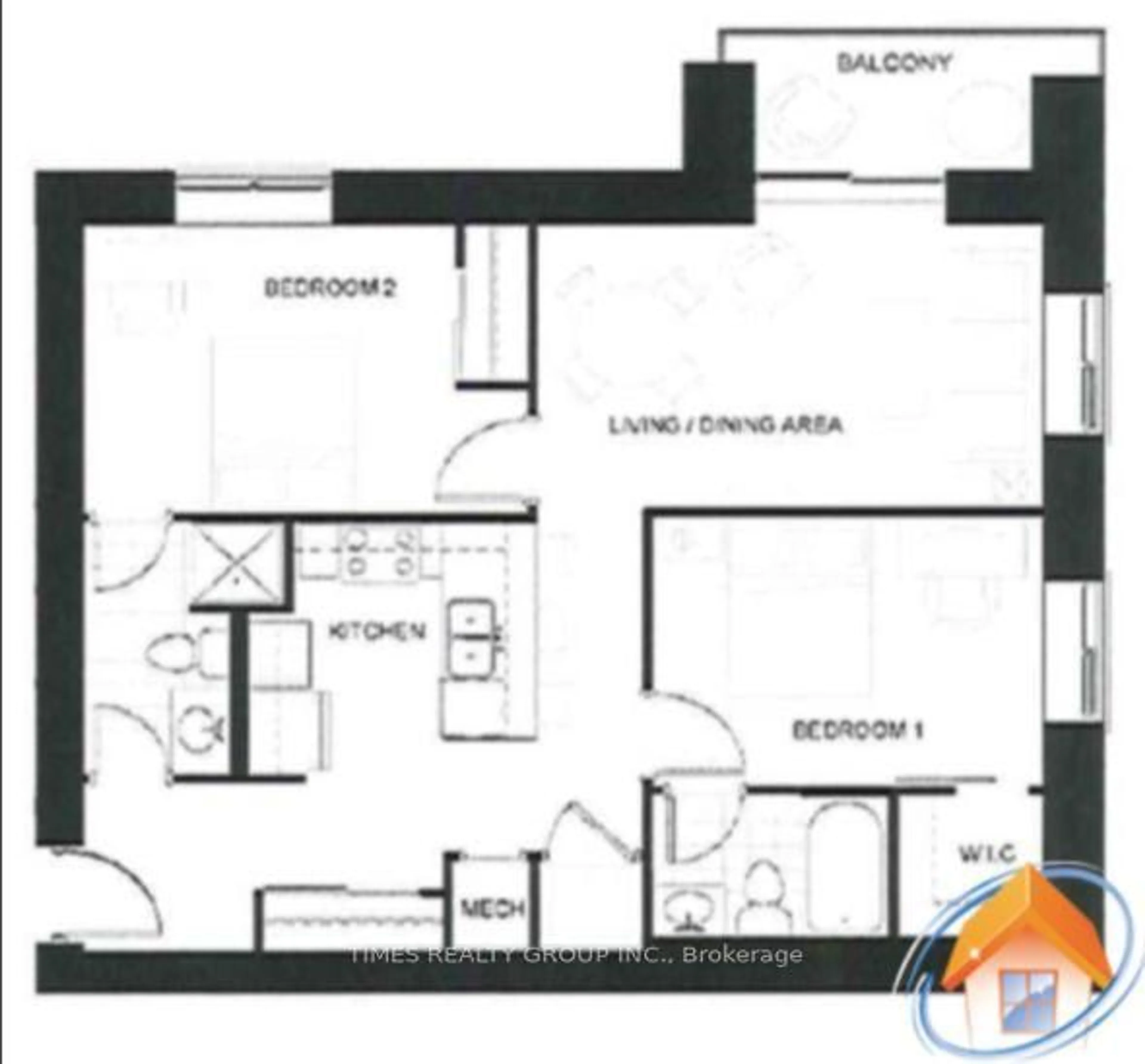 Floor plan for 318 Spruce St #1002, Waterloo Ontario N2L 3M7