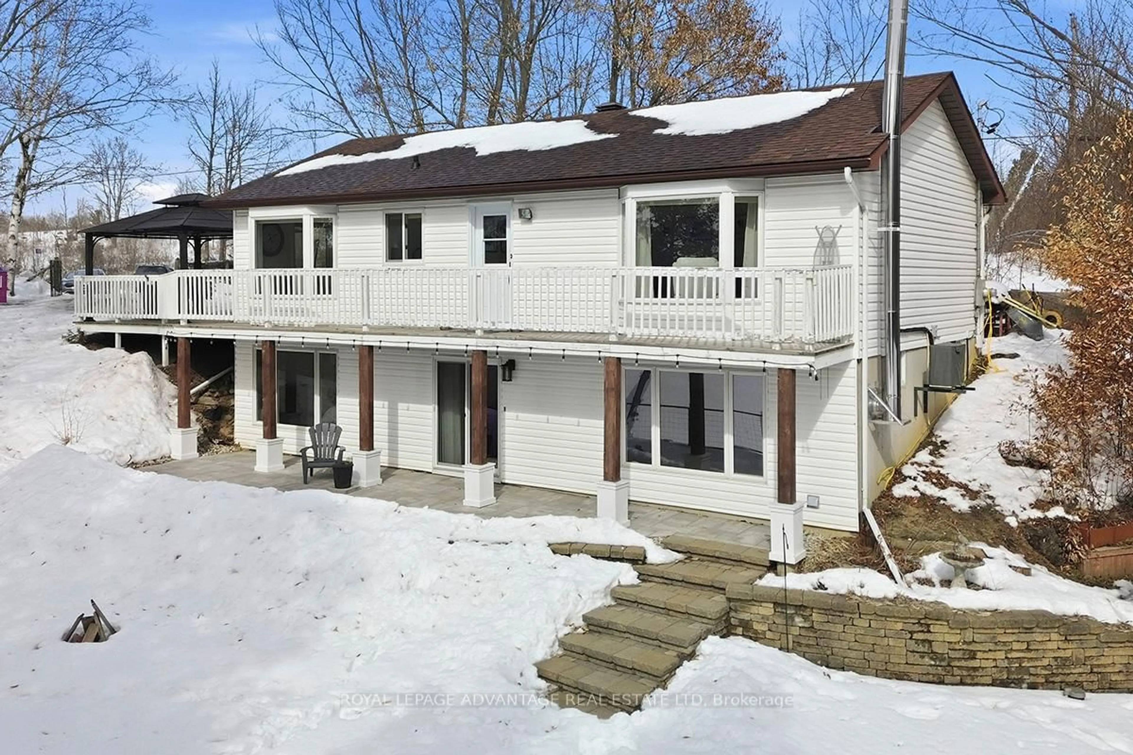 A pic from outside/outdoor area/front of a property/back of a property/a pic from drone, unknown for 125 Pike Lake Route 11 Rte, Perth Ontario K7H 3C5