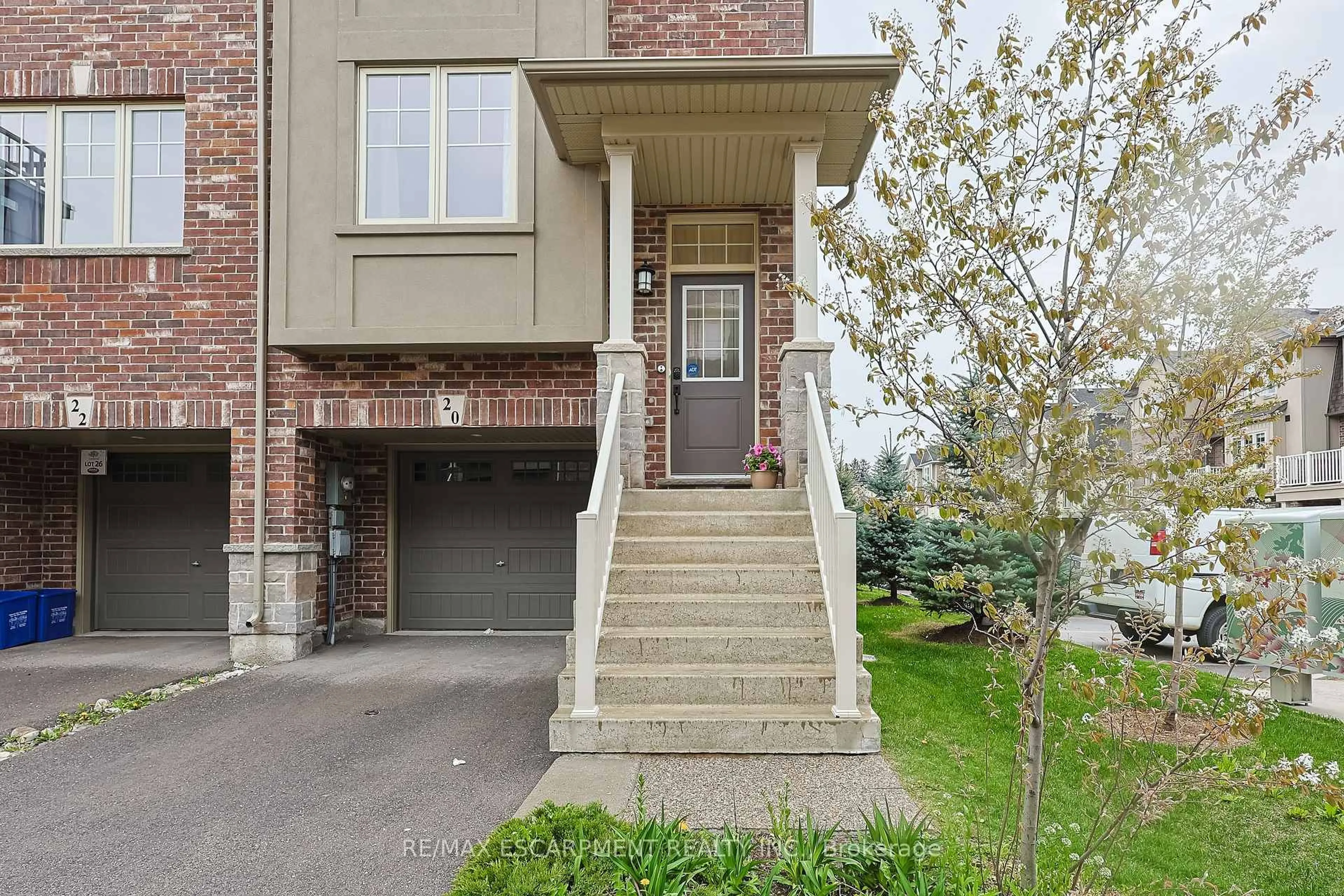 Home with brick exterior material, street for 20 Barley Lane, Hamilton Ontario L9K 0K1