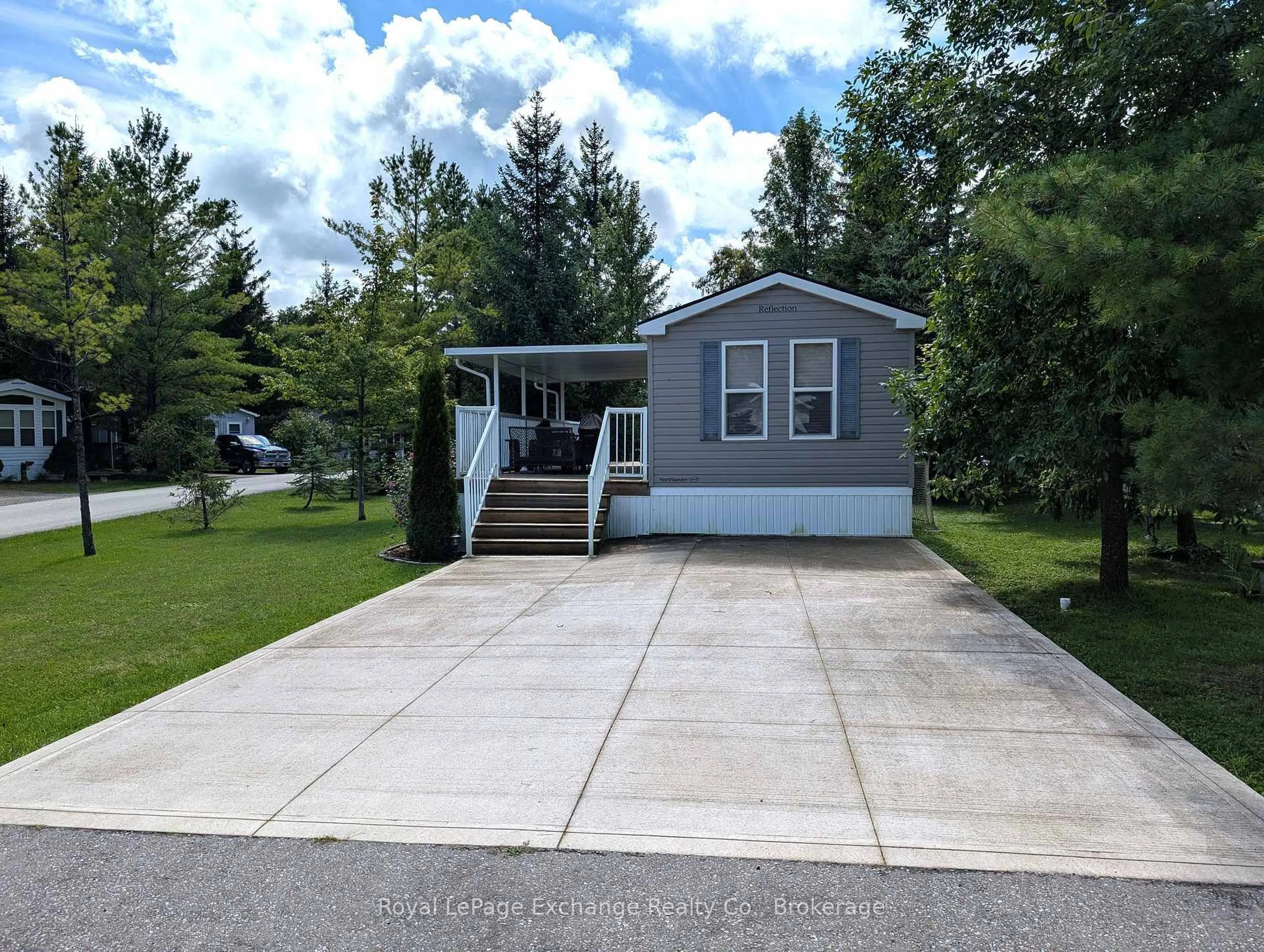 Home with vinyl exterior material, street for 13 Southline Ave ##P1, Huron-Kinloss Ontario N0G 0E1