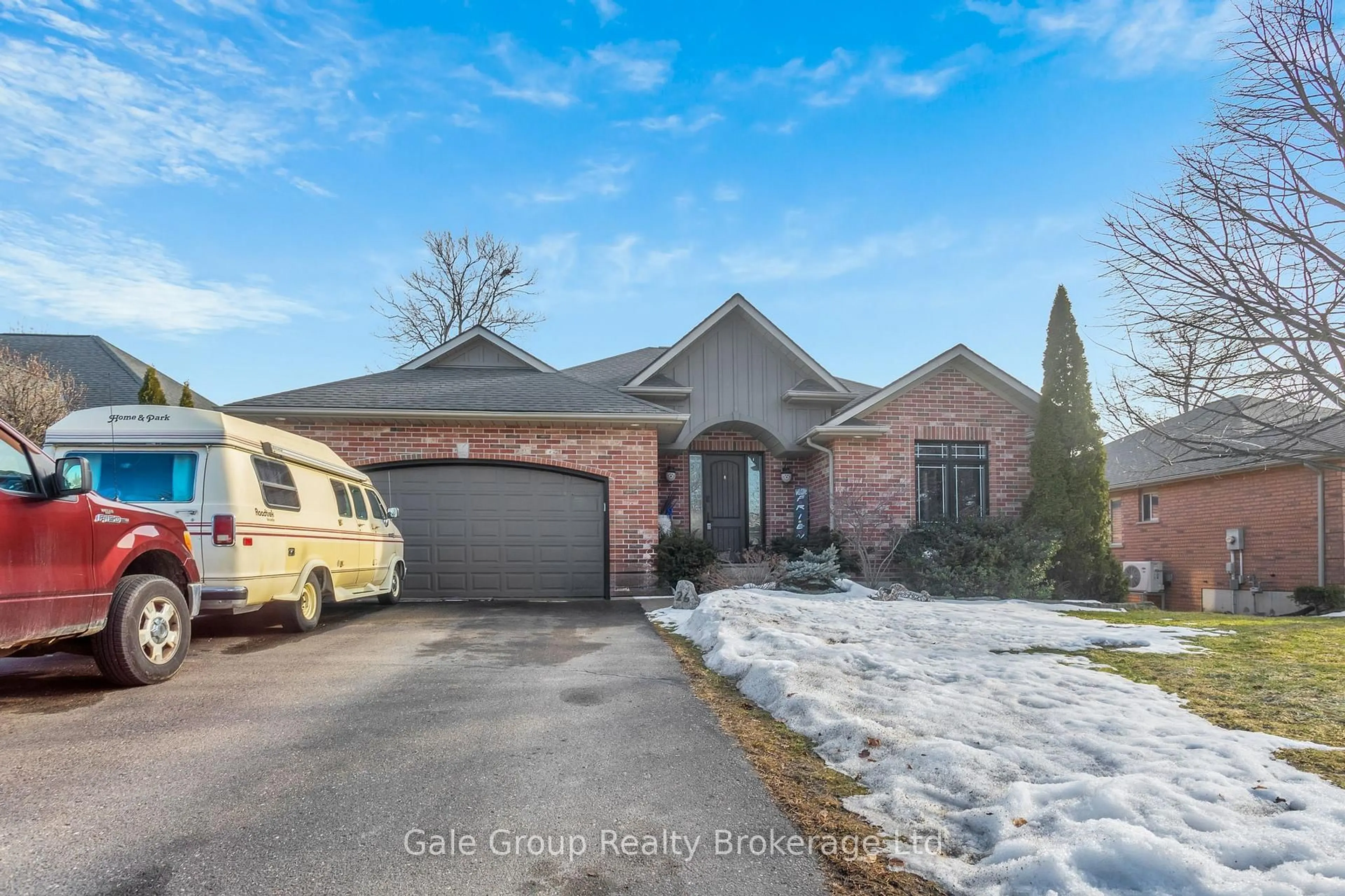Home with brick exterior material, street for 26 Woodland Cres, Tillsonburg Ontario N4G 5R5