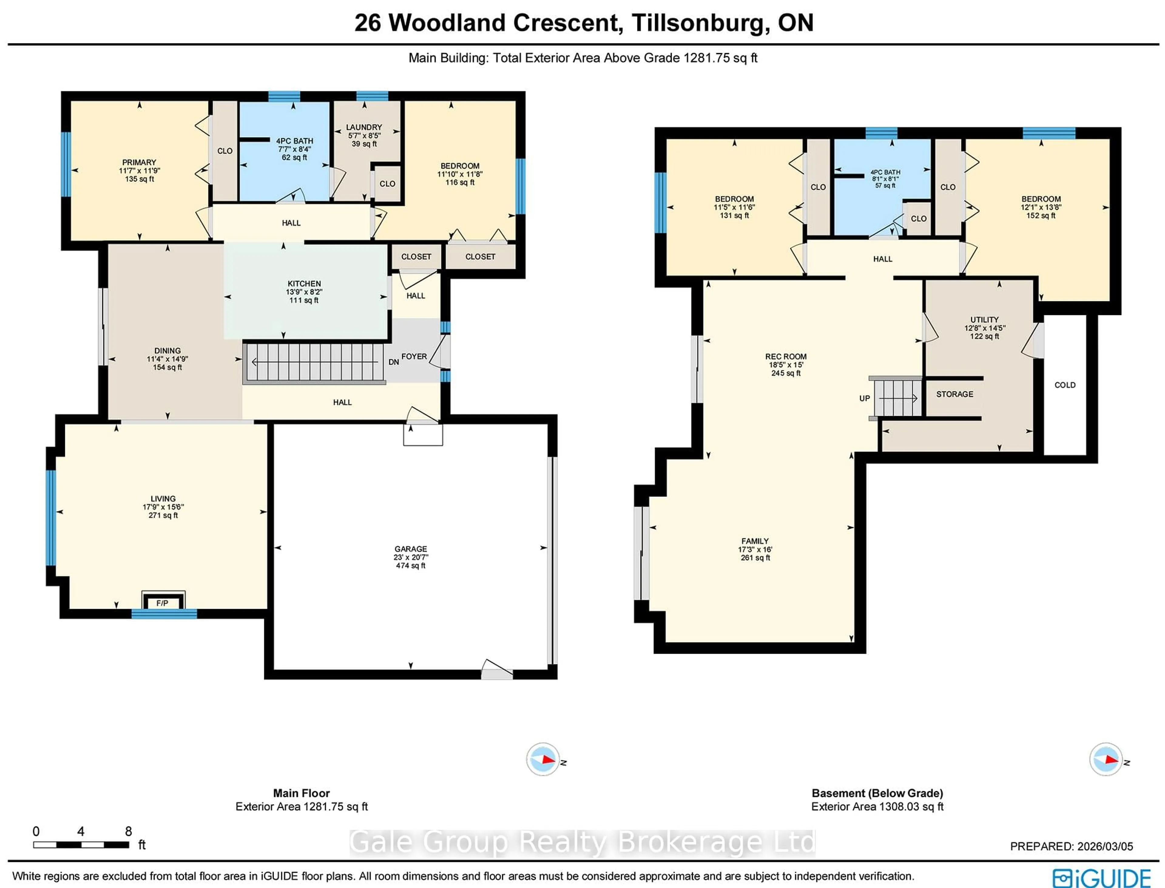 Floor plan for 26 Woodland Cres, Tillsonburg Ontario N4G 5R5