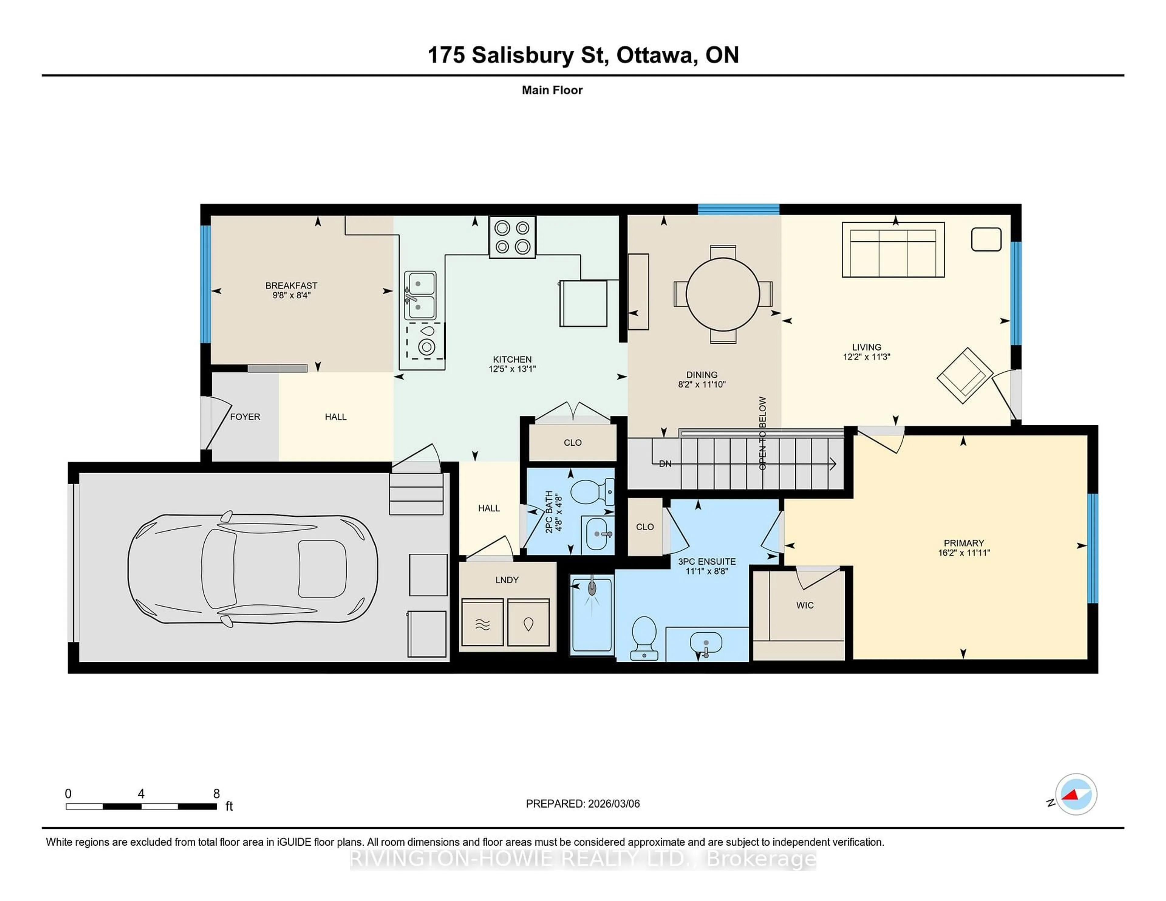 Floor plan for 175 Salisbury St, Carp Ontario K0A 1L0