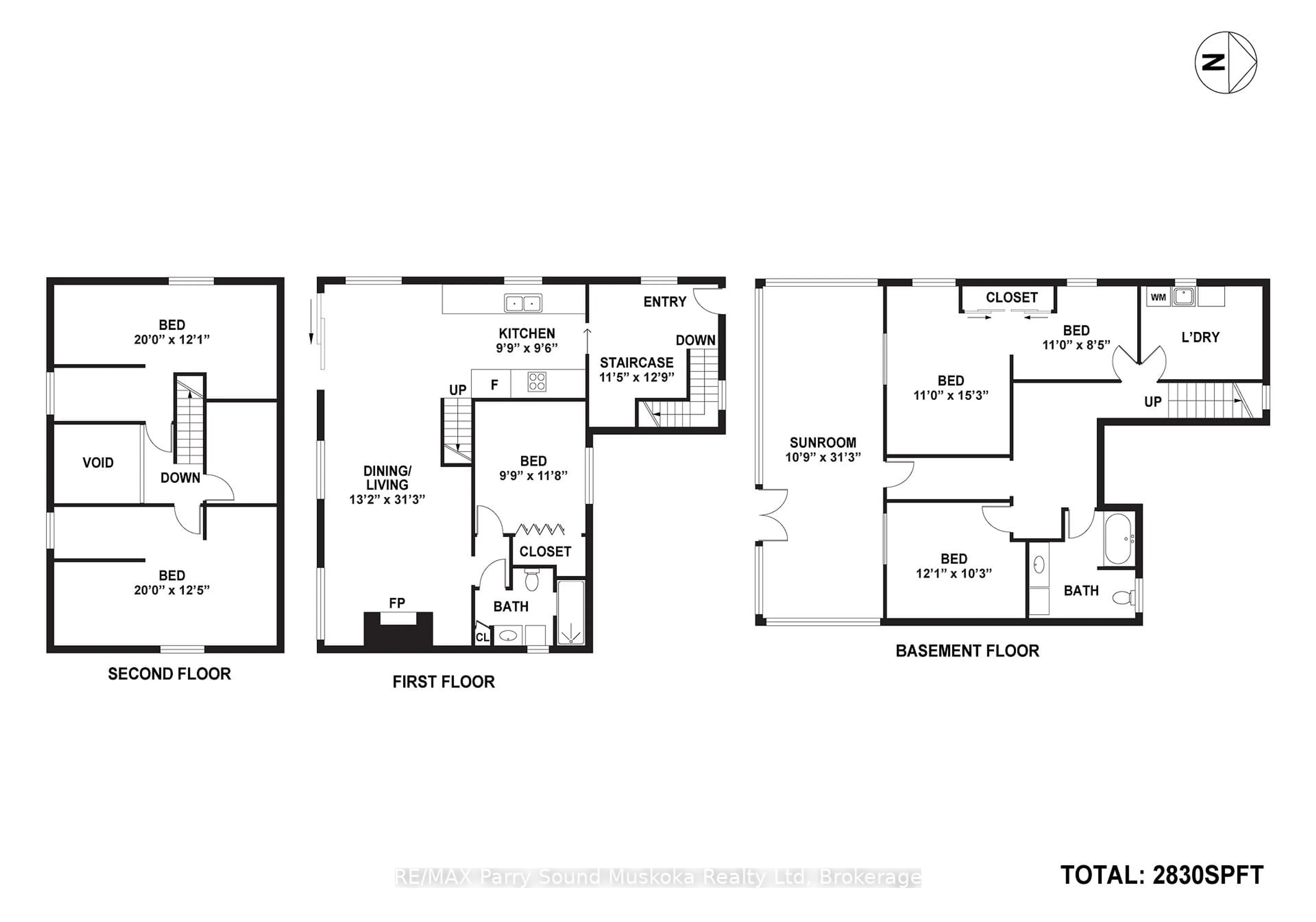 Floor plan for 16 Golden Horseshoe Lane, Whitestone Ontario P0G 1G0