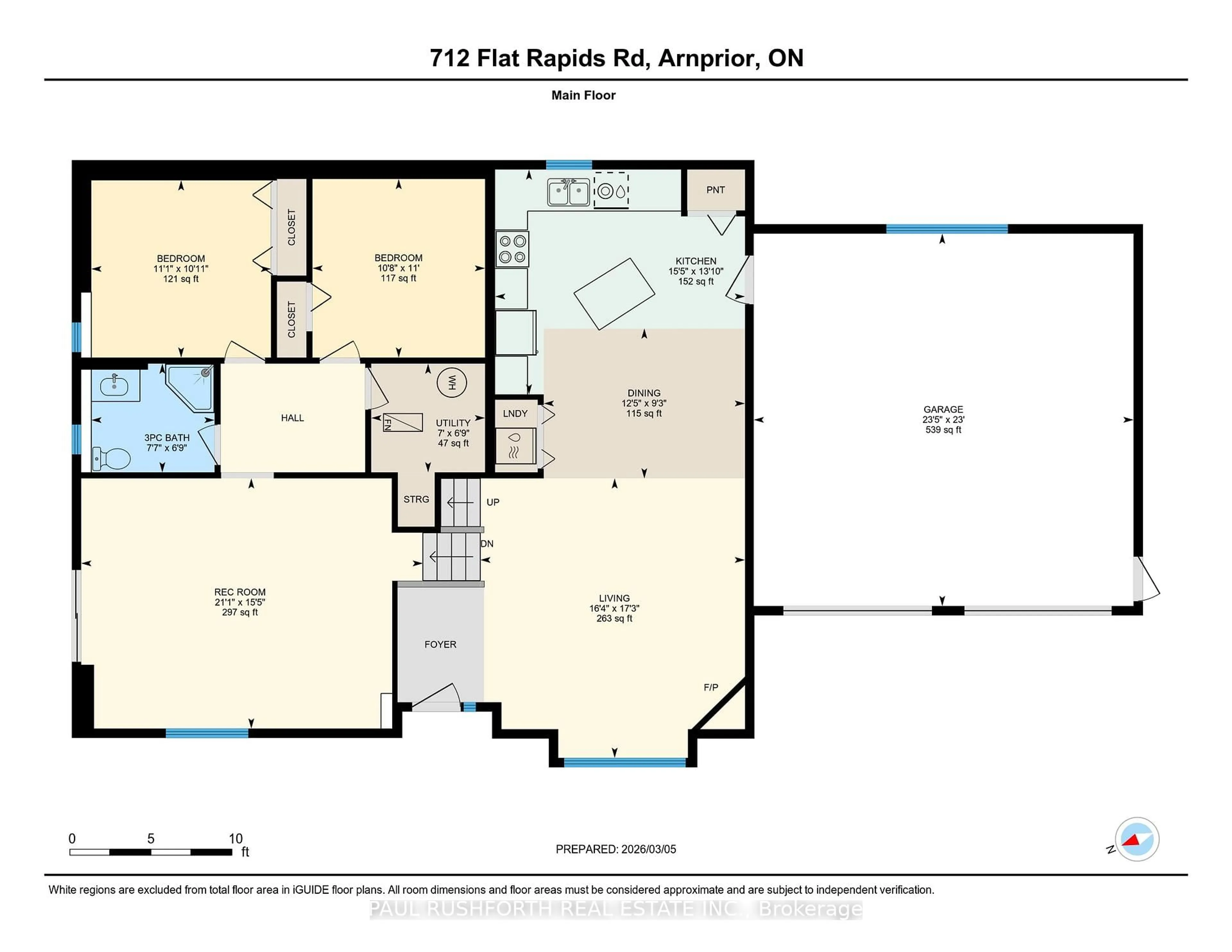 Floor plan for 712 Flat Rapids Rd, Arnprior Ontario K7S 3G8