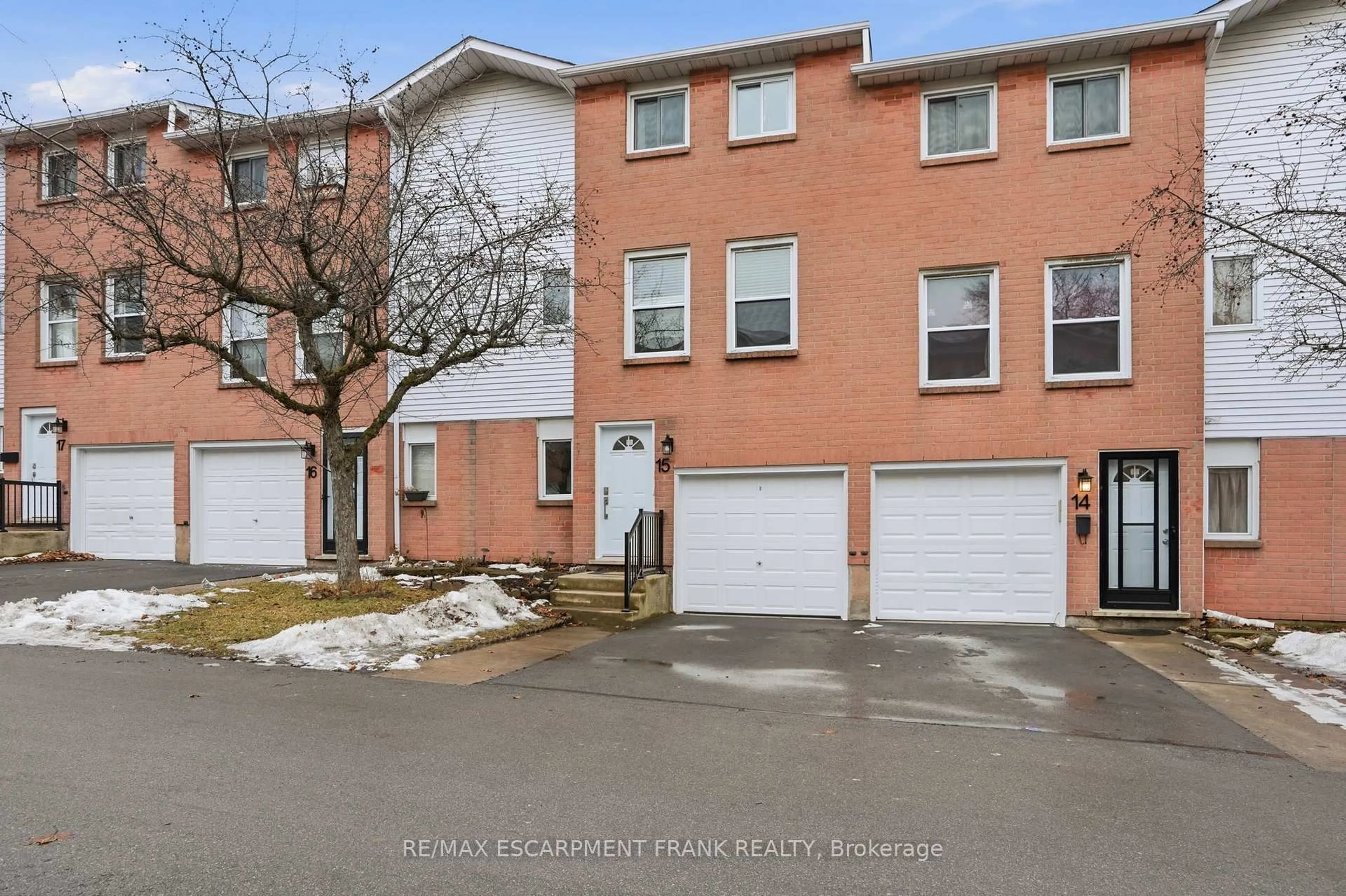 A pic from outside/outdoor area/front of a property/back of a property/a pic from drone, street for 1255 Upper Gage Ave #15, Hamilton Ontario L8W 3C7