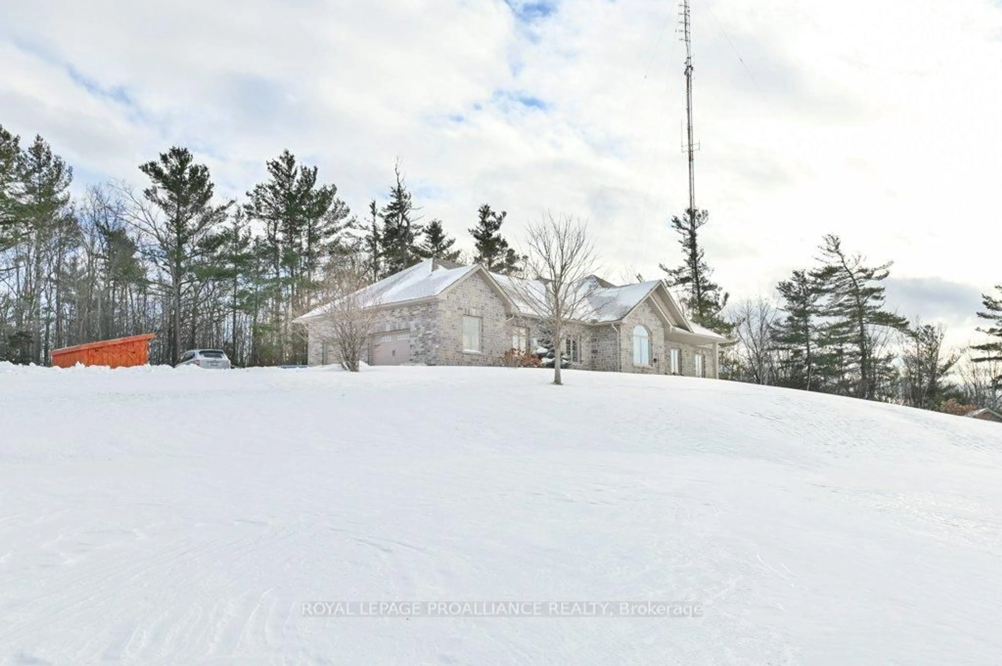 A pic from outside/outdoor area/front of a property/back of a property/a pic from drone, mountain view for 23 Oak Lake Rd, Stirling Ontario K0K 3E0