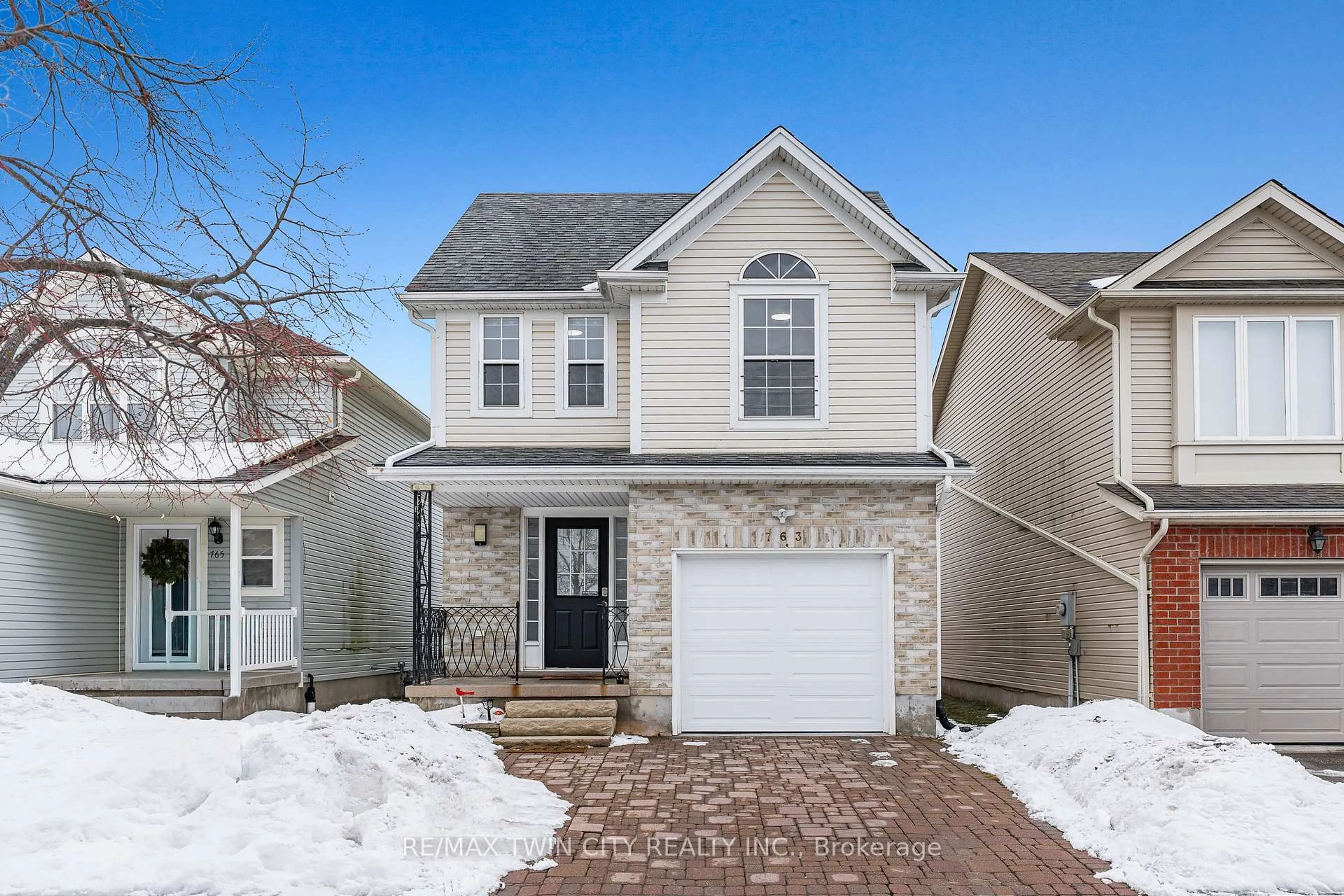 Home with brick exterior material, street for 763 Angler Way, Waterloo Ontario N2K 4L7