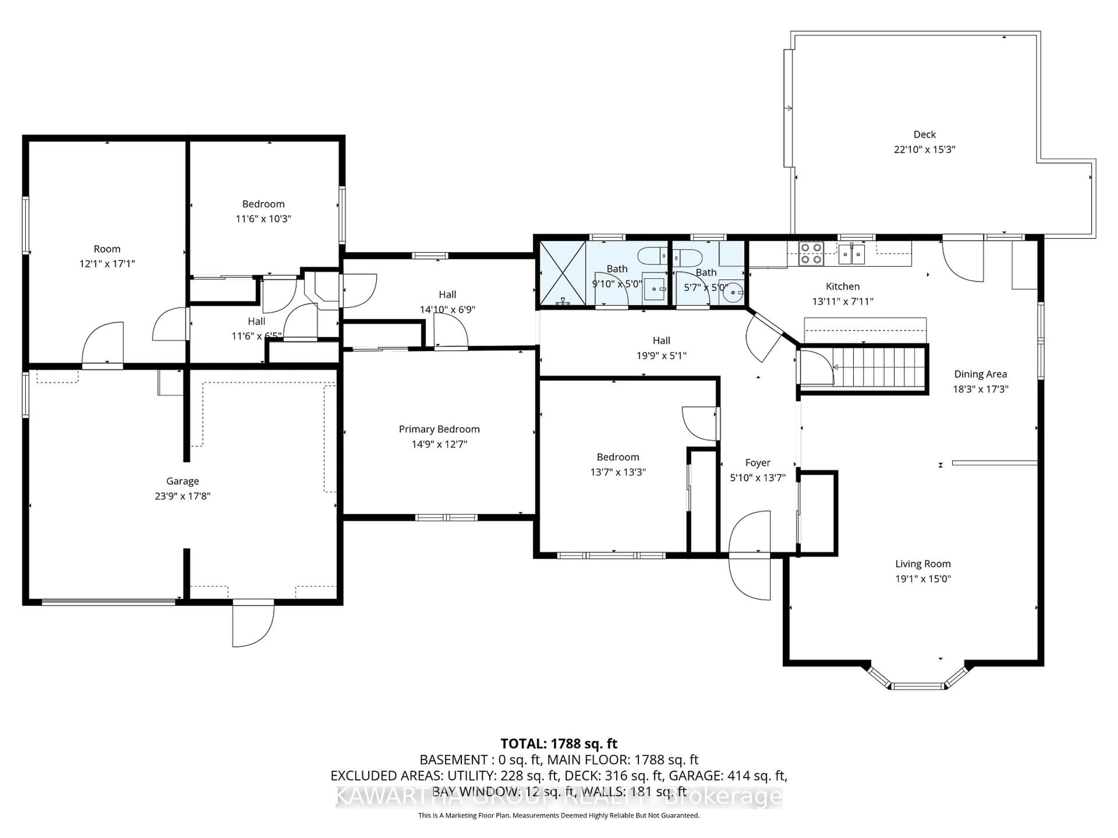 Floor plan for 7621 Hwy 35 Highway, Kawartha Lakes Ontario K0M 2L0