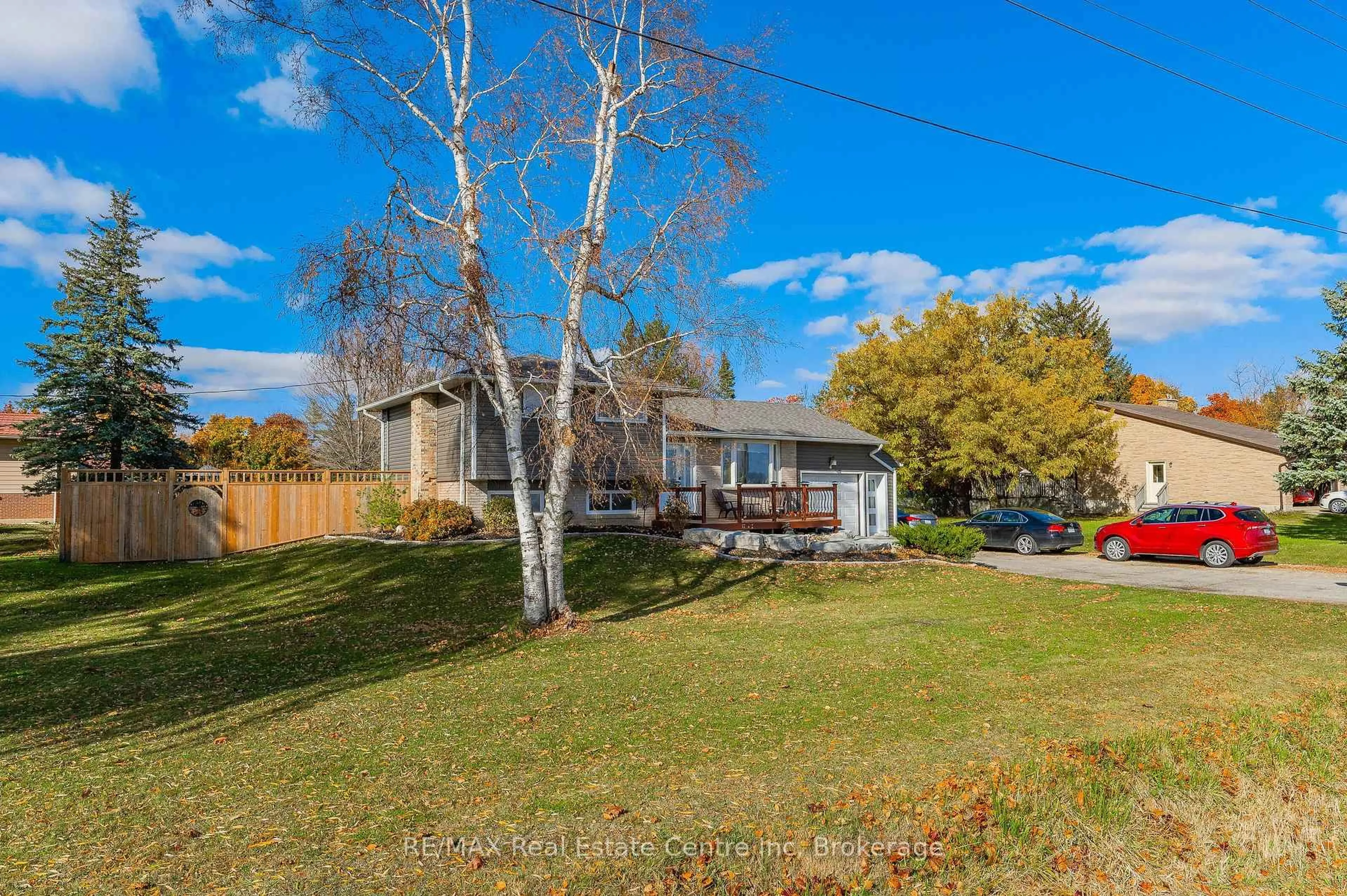 A pic from outside/outdoor area/front of a property/back of a property/a pic from drone, water/lake/river/ocean view for 4 First Line, Centre Wellington Ontario N0B 1S0