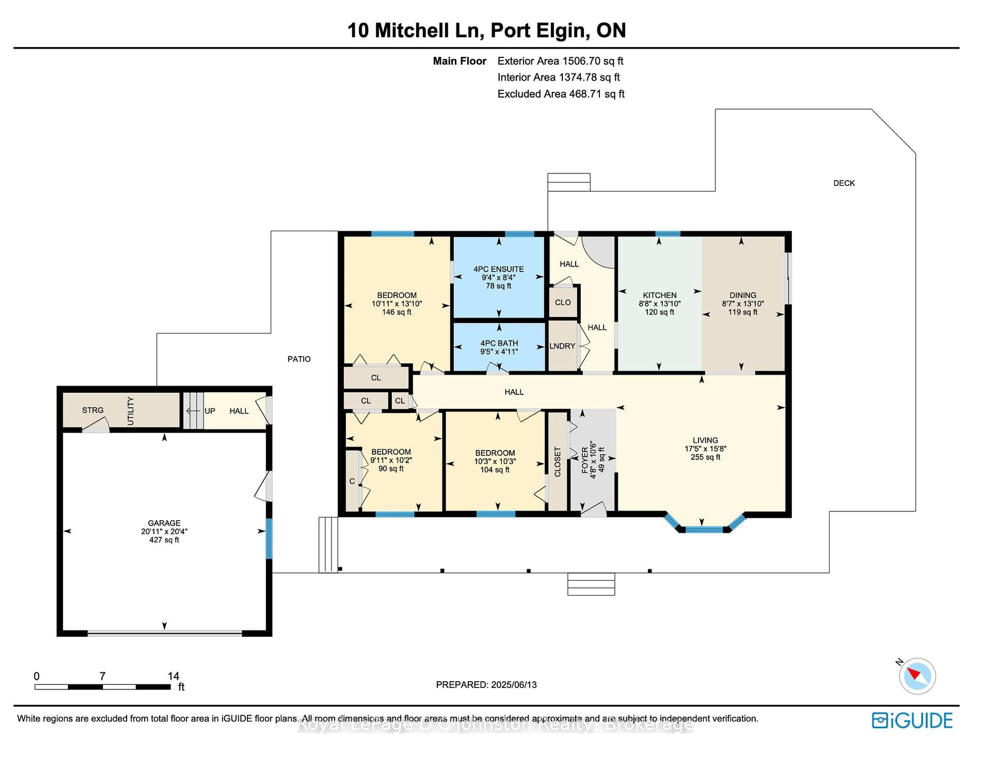 Floor plan for 10 Mitchell Lane, Saugeen Shores Ontario N0H 2C1