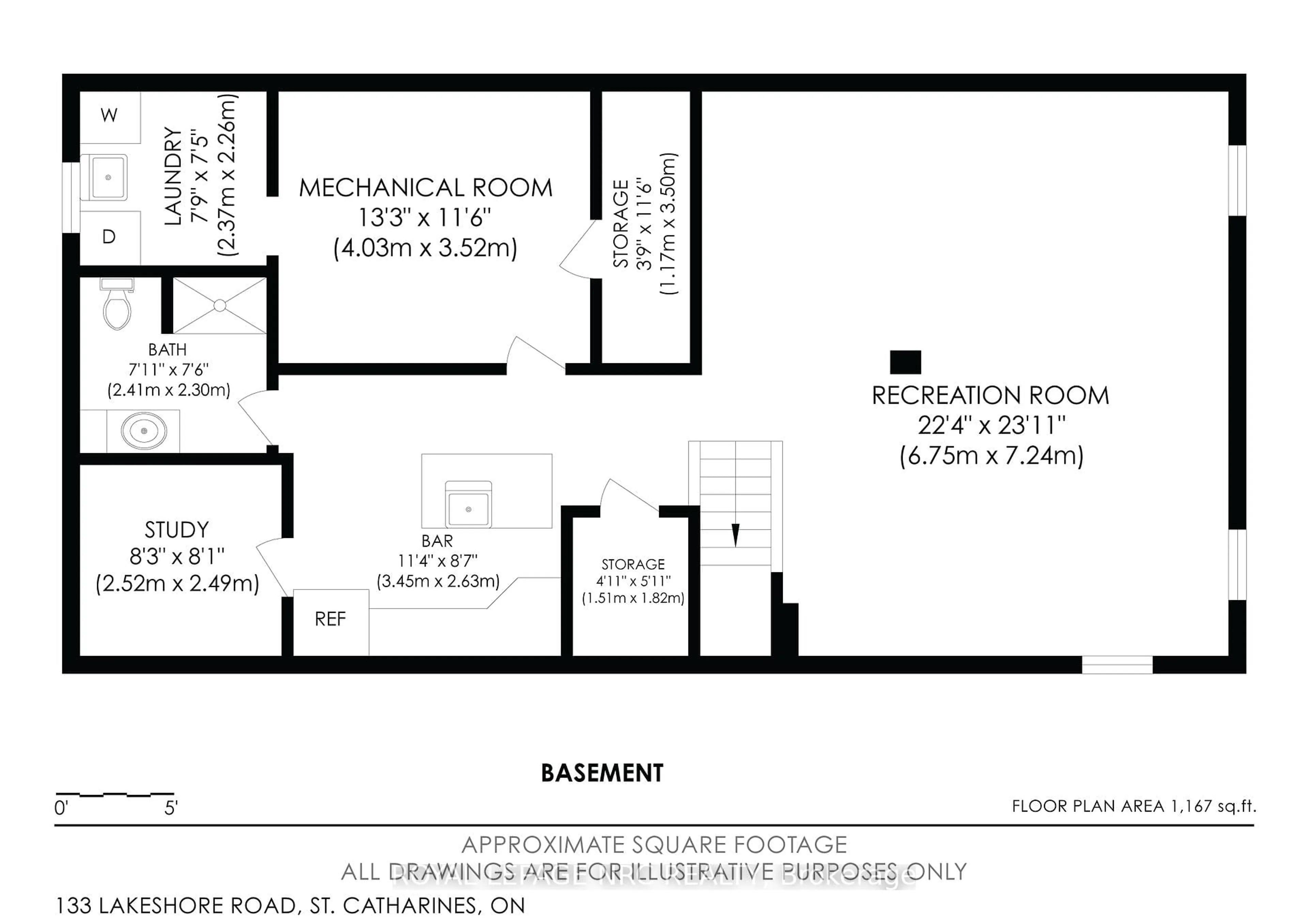Floor plan for 133 Lakeshore Rd, St. Catharines Ontario L2N 2T8
