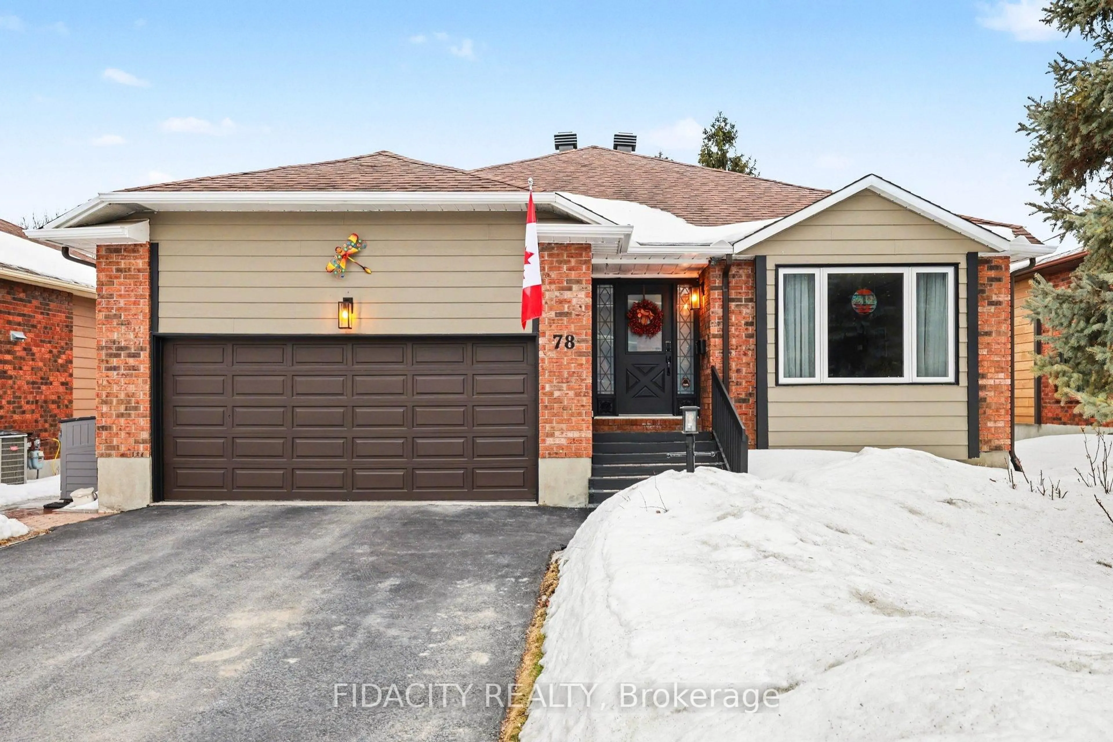 Home with brick exterior material, street for 78 Jarlan Terr, Kanata Ontario K2L 3K9