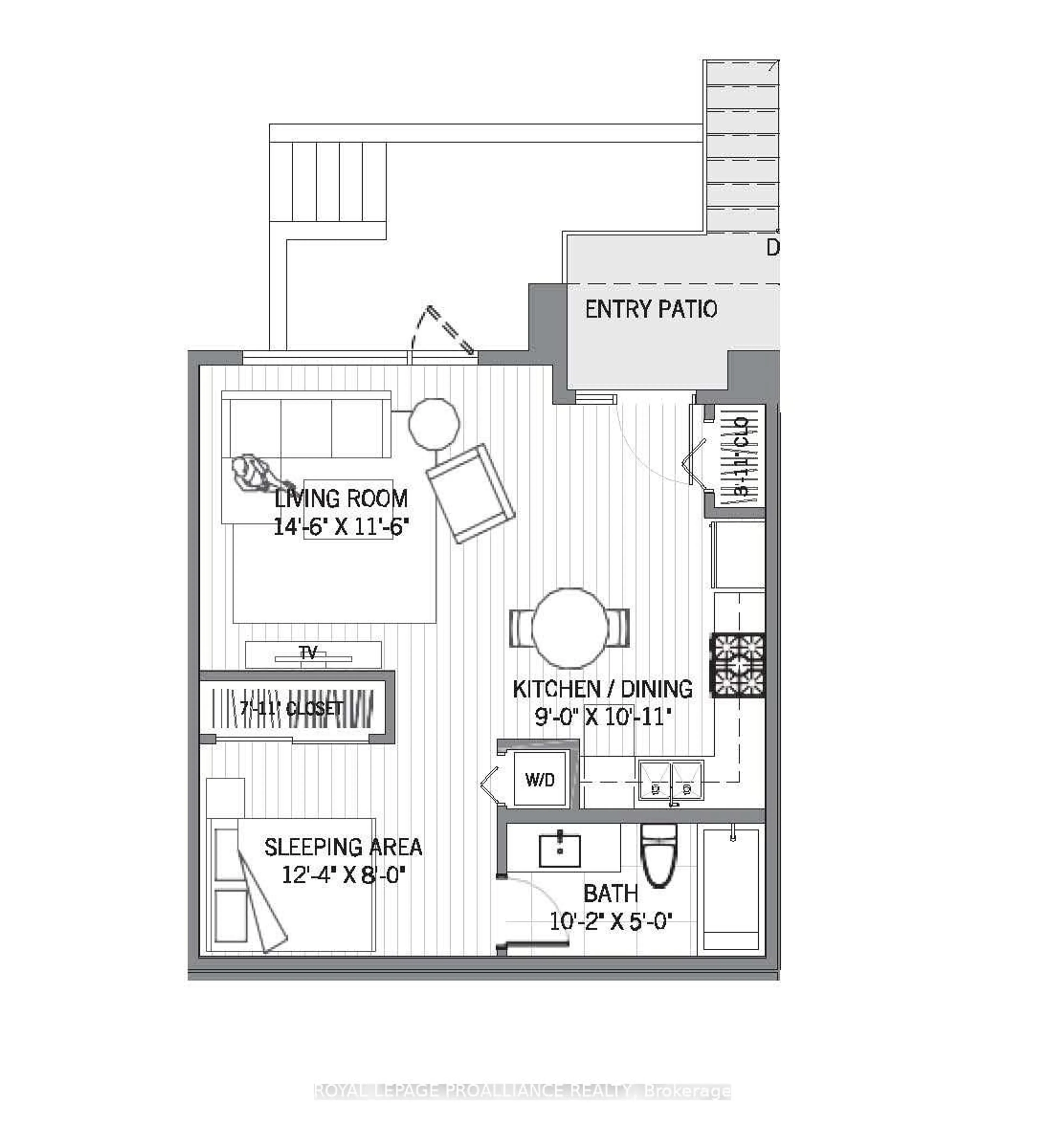Floor plan for 515 (Blk 59) Joseph Gale St #202, Cobourg Ontario K9A 1K5