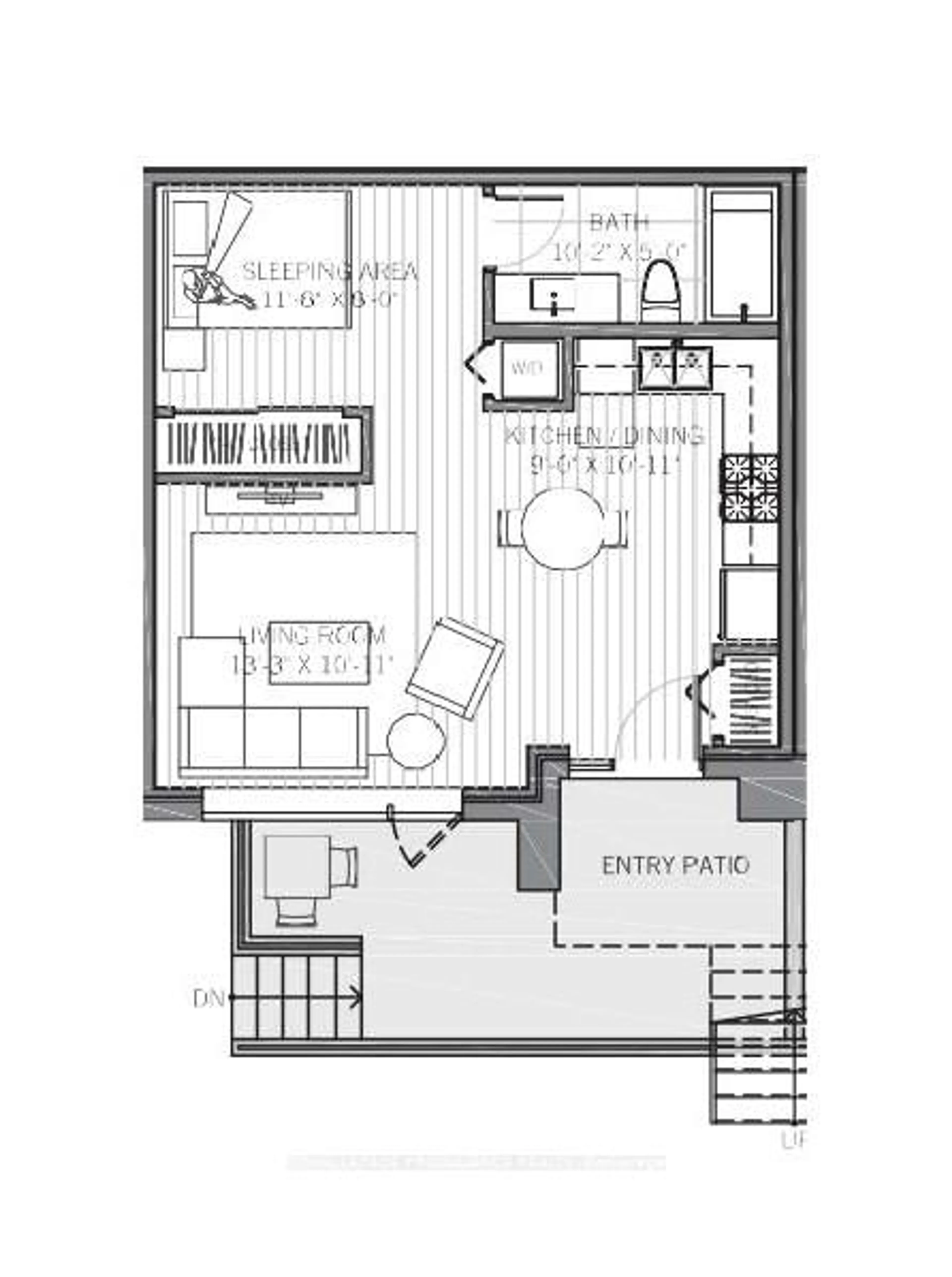 Floor plan for 515 (Blk 59) Joseph Gale St #109, Cobourg Ontario K9A 1K5