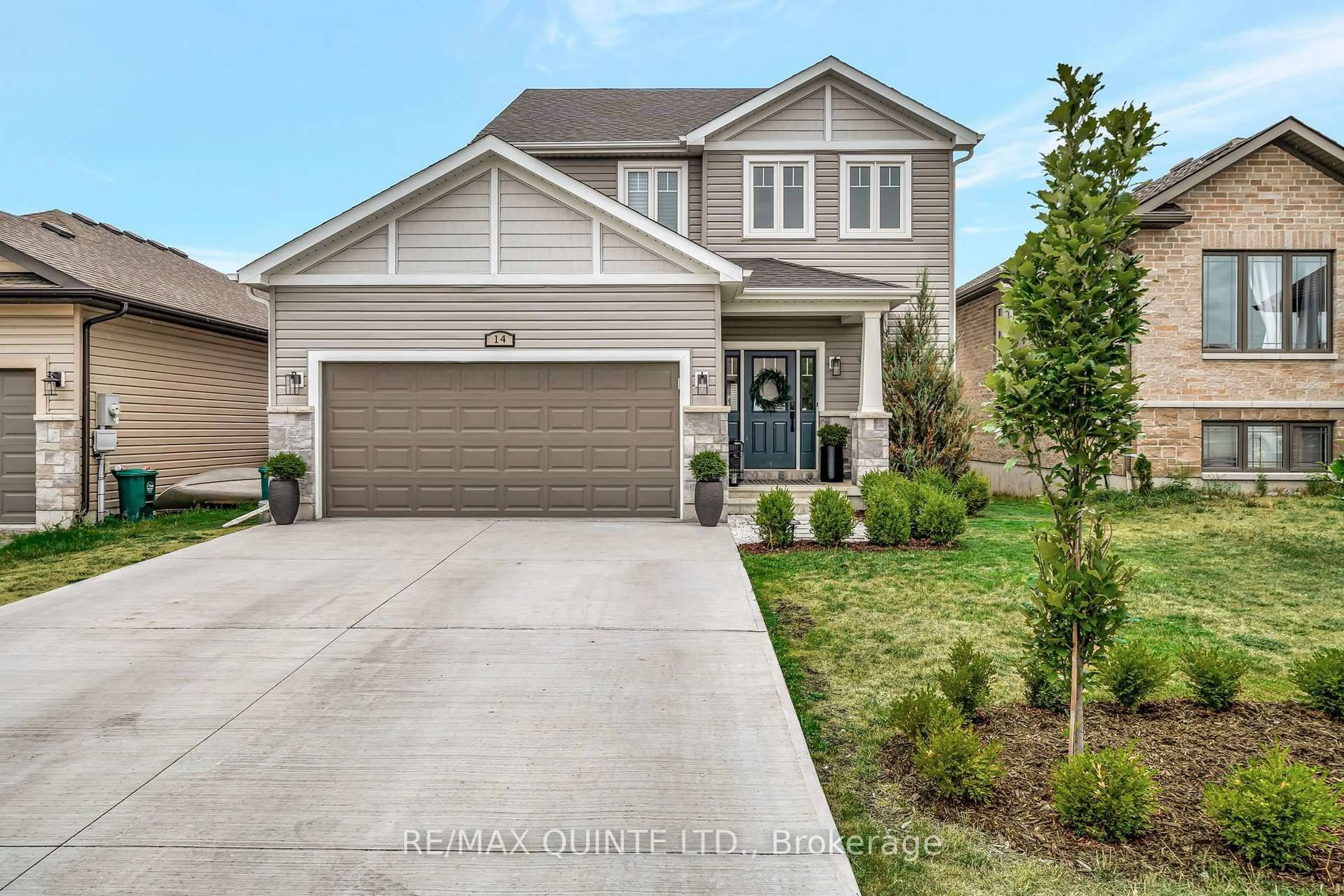 Home with brick exterior material, street for 14 Cypress Dr, Belleville Ontario K8N 0J6